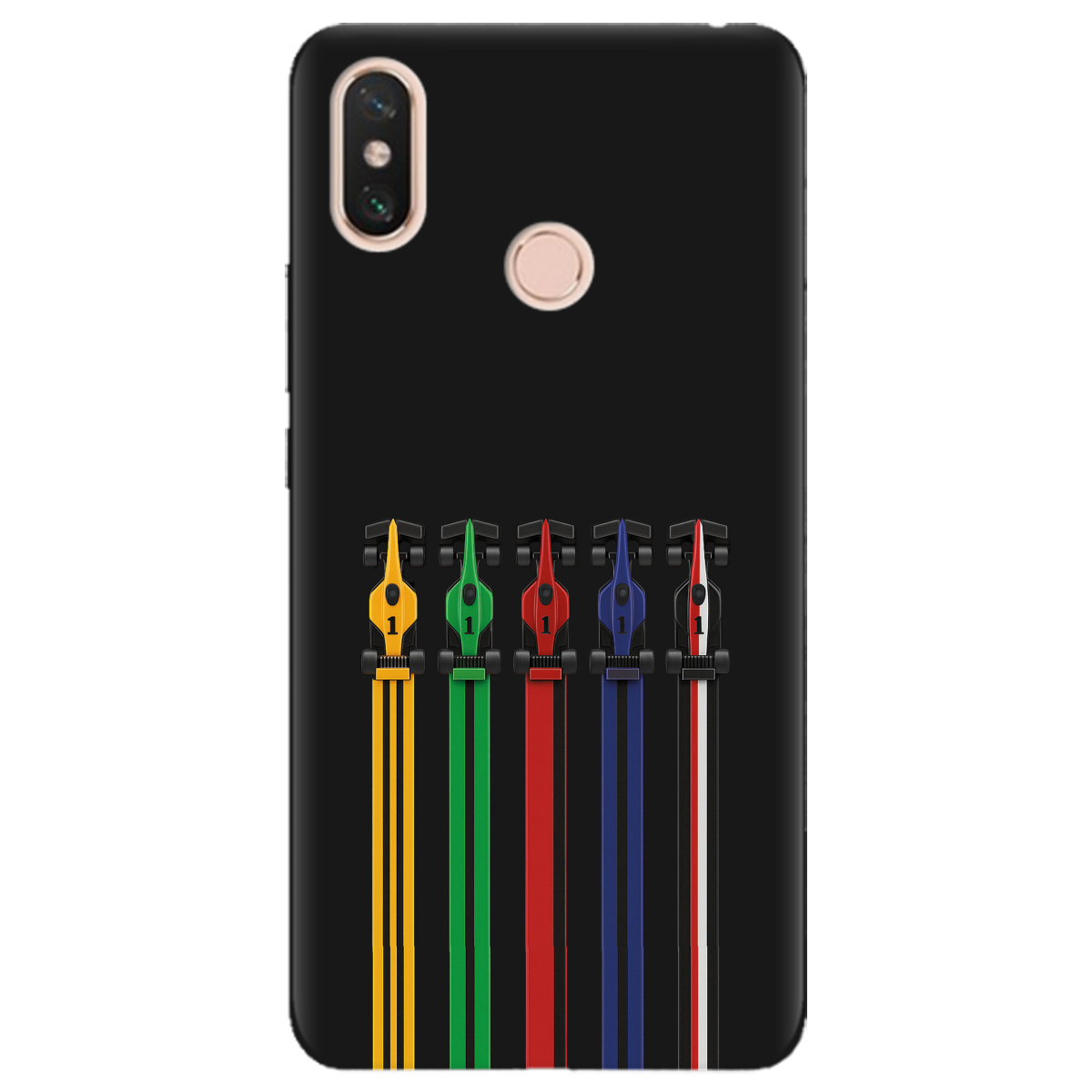 Чохол для Xiaomi Mi Max 3 чорний матовий soft touch Ревіння двигунів - фото 1 - Чохли для телефонів