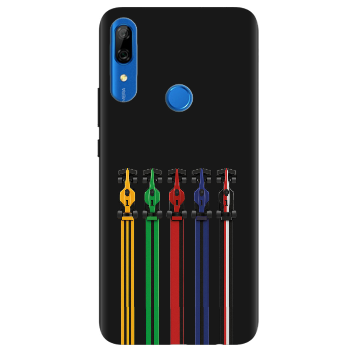 Чохол для Huawei P Smart Z чорний матовий soft touch Ревіння двигунів - фото 1 - Чохли для телефонів