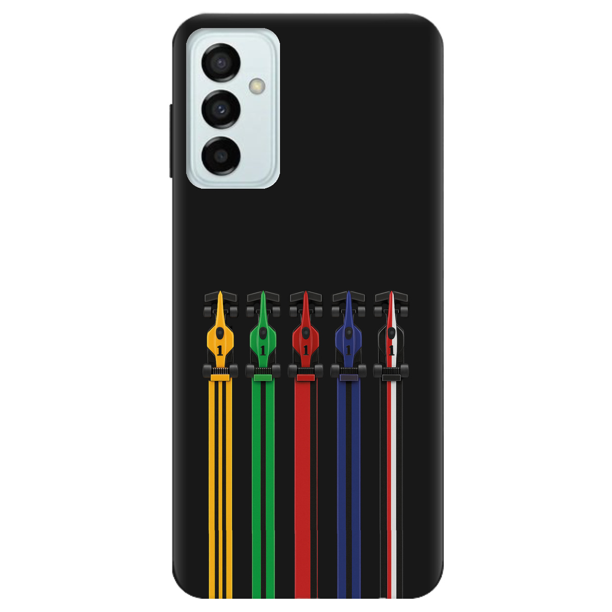 Чехол для Samsung Galaxy M23 5G черный матовый soft touch Рев двигателей - фото 1 Чехол для Samsung Galaxy M23 5G черный матовый soft touch Рев двигателей - фото 1 - Чехлы для телефонов
