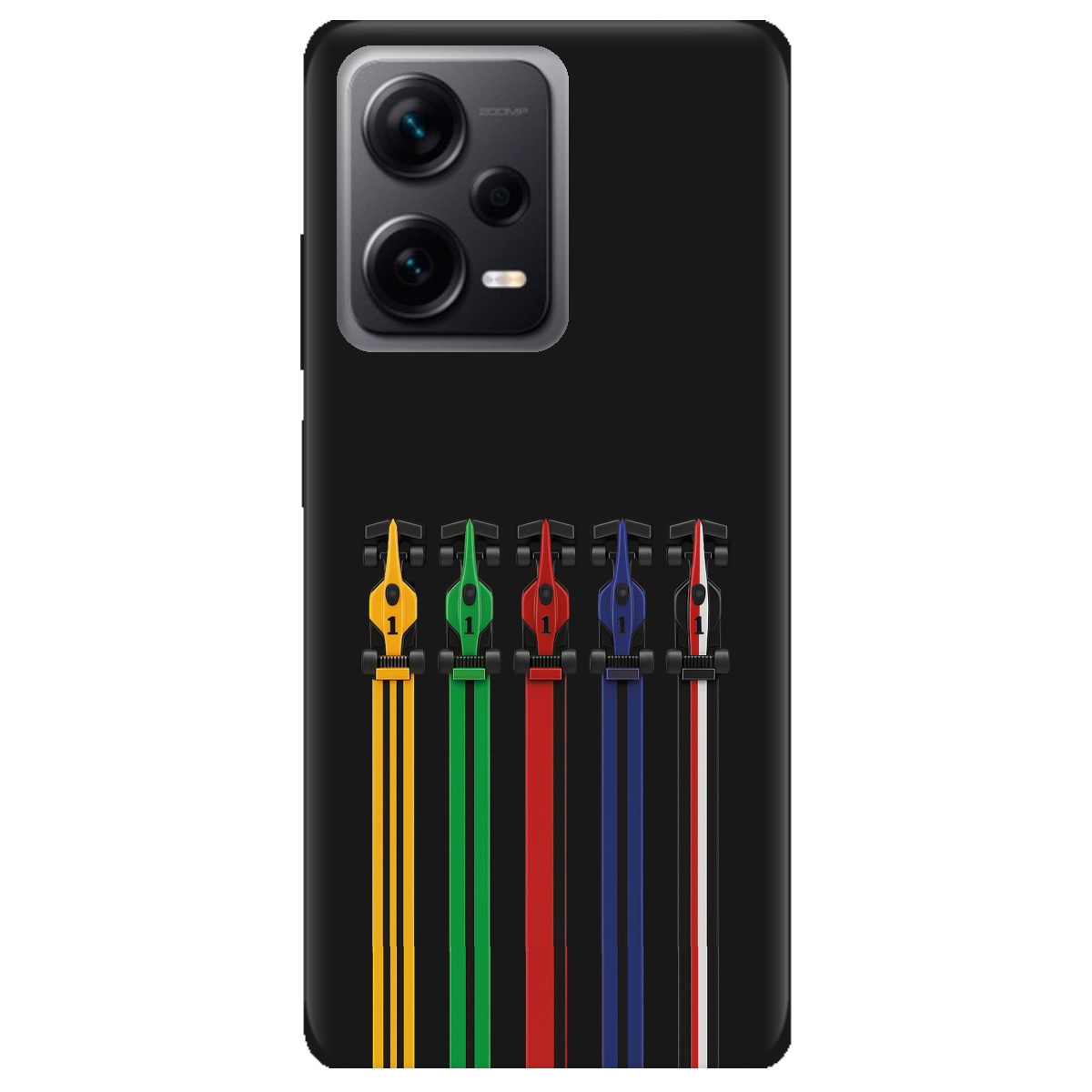 Чохол для Xiaomi Redmi Note 12 Pro + 5G чорний матовий soft touch Ревіння двигунів - фото 1 Чохол для Xiaomi Redmi Note 12 Pro + 5G чорний матовий soft touch Ревіння двигунів - фото 1 - Чохли для телефонів