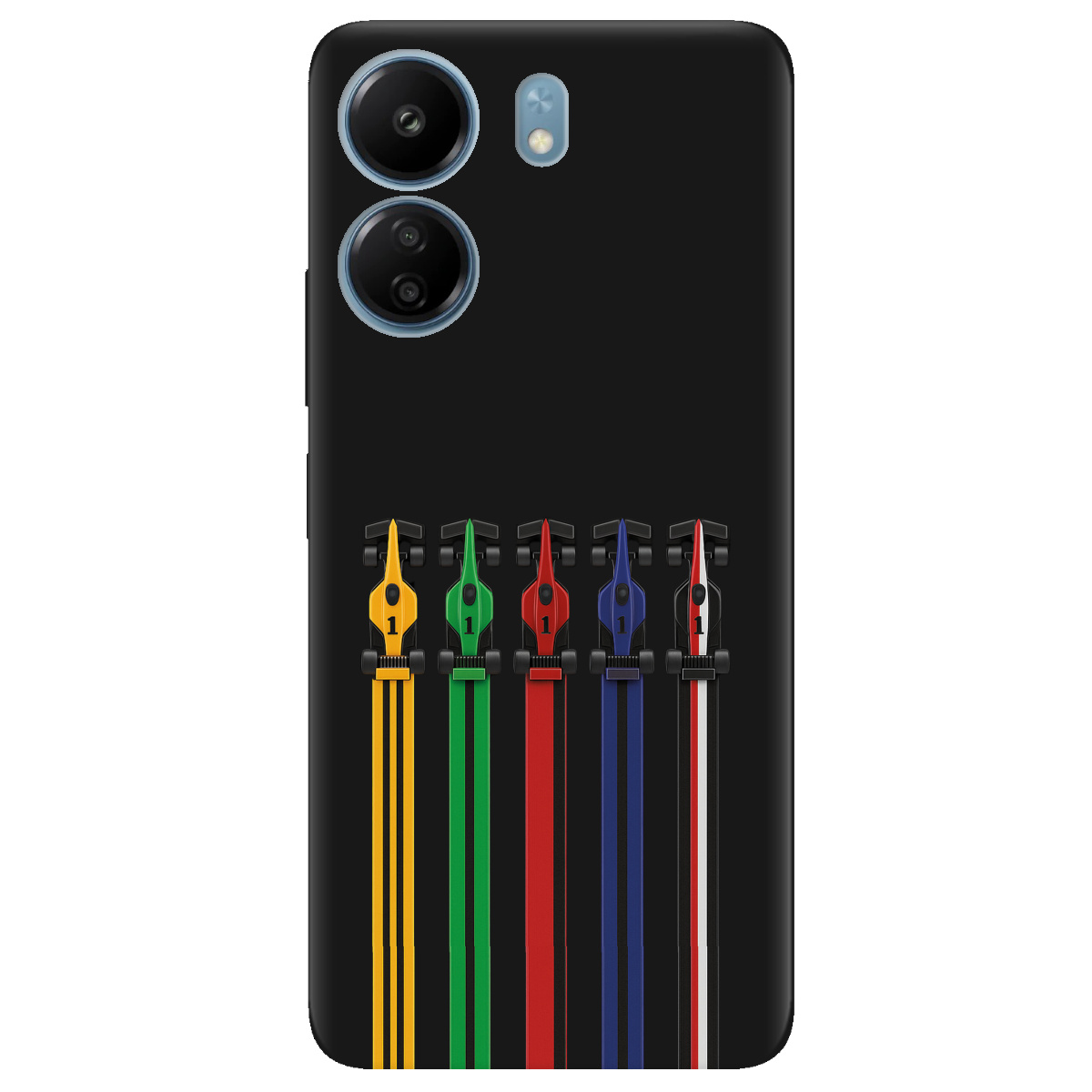 Чехол для Xiaomi Redmi 13C черный матовый soft touch Рев двигателей - фото 1 Чехол для Xiaomi Redmi 13C черный матовый soft touch Рев двигателей - фото 1 - Чехлы для телефонов