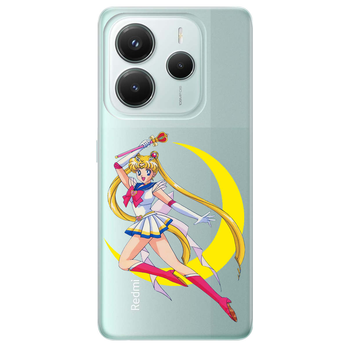 Чохол для Xiaomi Redmi Note 14 5G прозорий Сейлор Мун - фото 1 - Чохли для телефонів