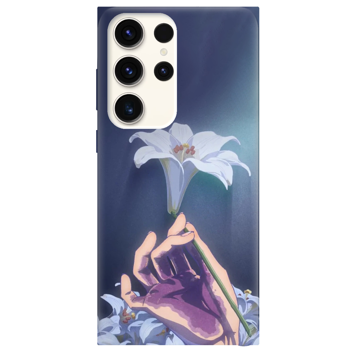 Чохол для Samsung Galaxy S24 Ultra прозорий White blossoms - фото 1 - Чохли для телефонів