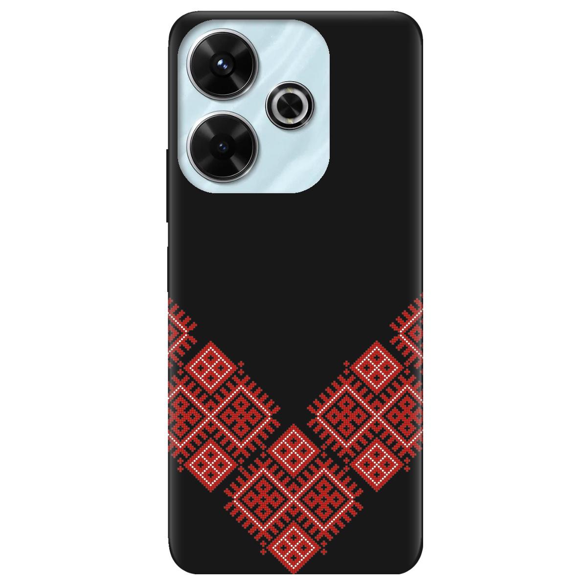 Чехол для Xiaomi Redmi 13 черный матовый soft touch Вышитая судьба - фото 1 Чехол для Xiaomi Redmi 13 черный матовый soft touch Вышитая судьба - фото 1 - Чехлы для телефонов
