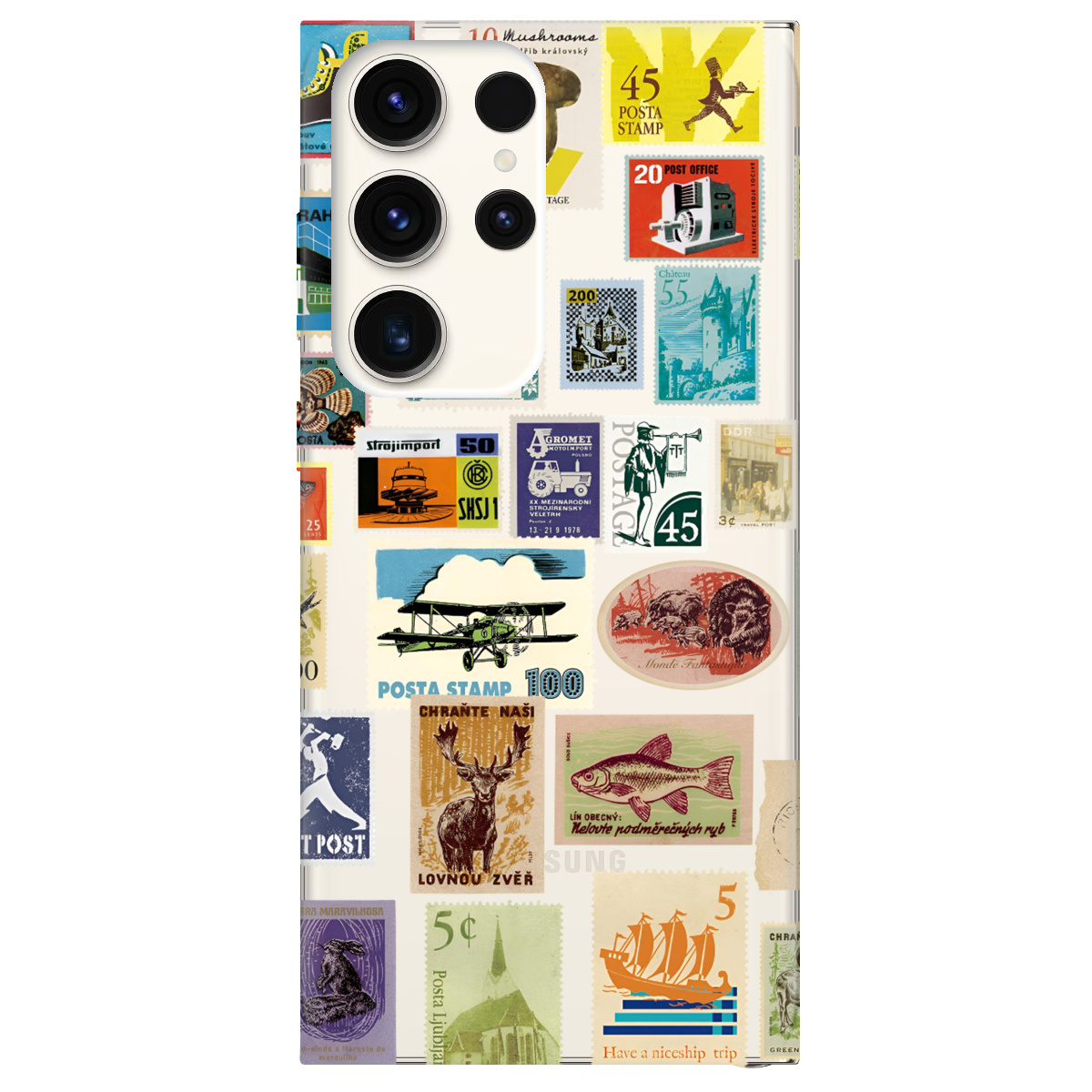 Чохол для Samsung Galaxy S24 Ultra прозорий Поштова класика - фото 1 - Чохли для телефонів