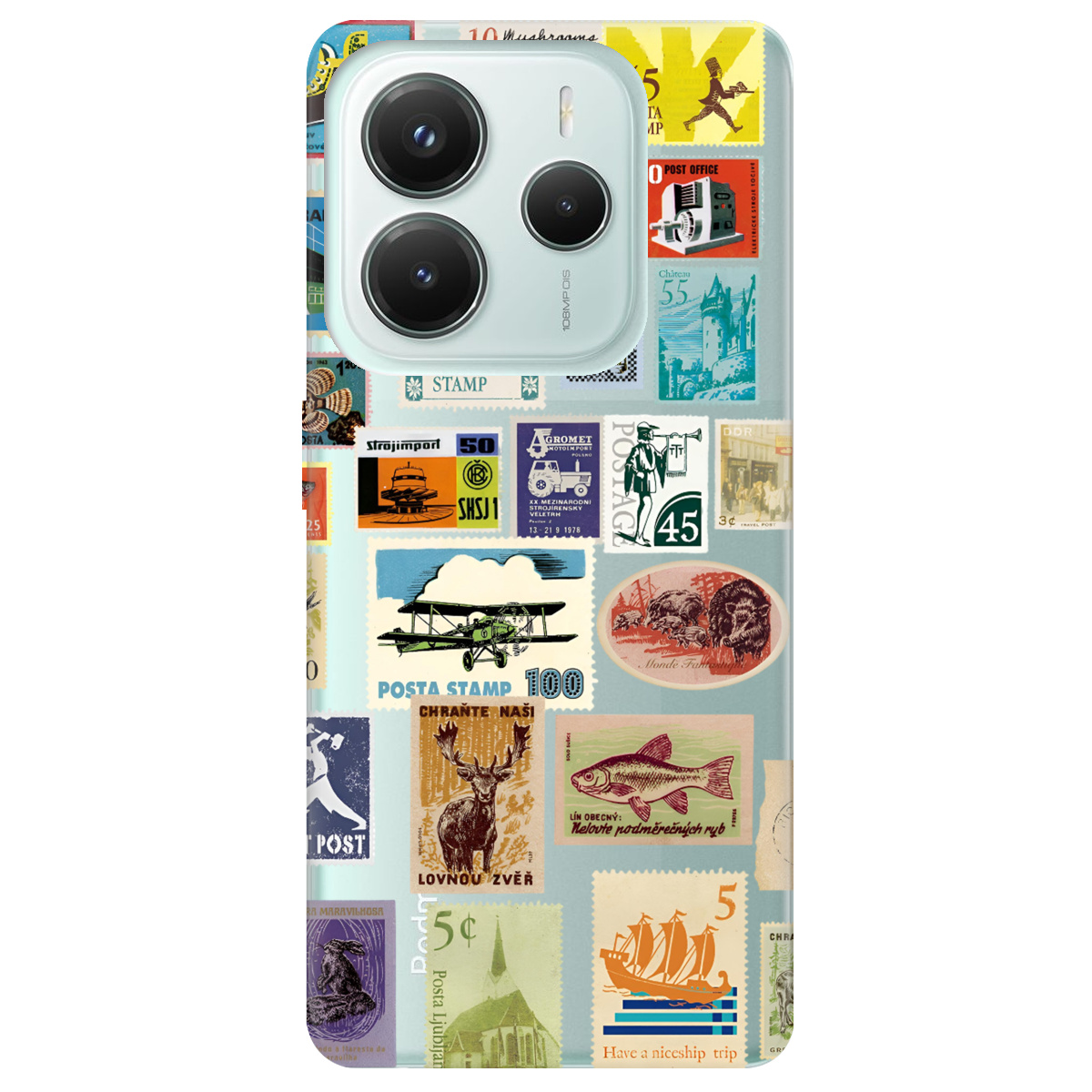 Чехол для Xiaomi Redmi Note 14 5G прозрачный Почтовая классика - фото 1 Чехол для Xiaomi Redmi Note 14 5G прозрачный Почтовая классика - фото 1 - Чехлы для телефонов