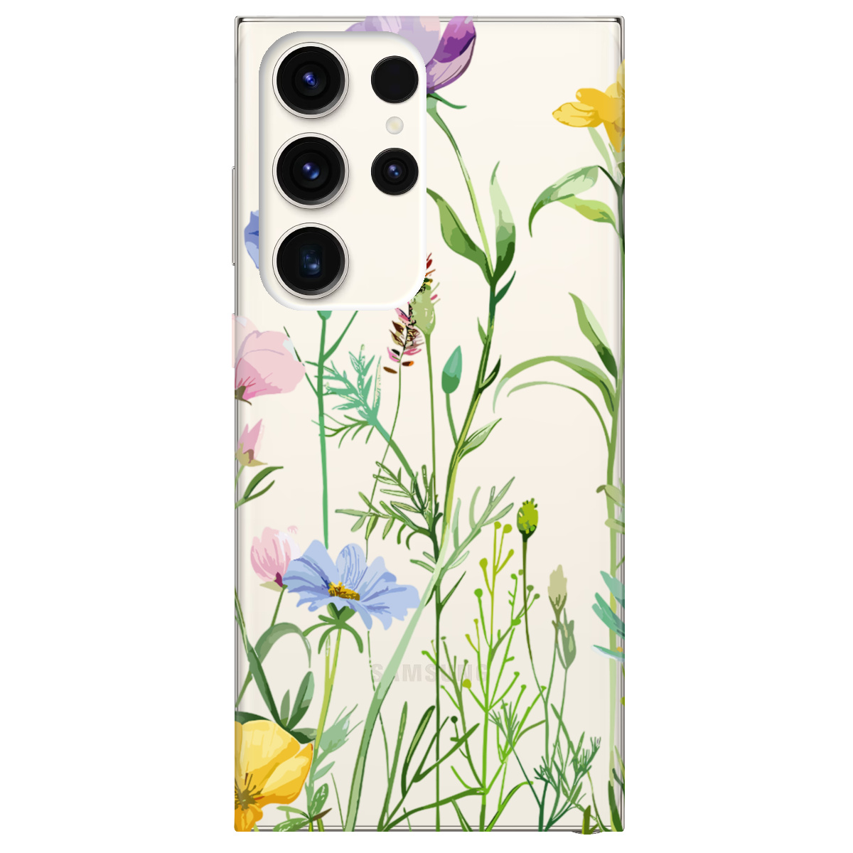 Чохол для Samsung Galaxy S24 Ultra прозорий Луговий шепіт - фото 1 - Чохли для телефонів