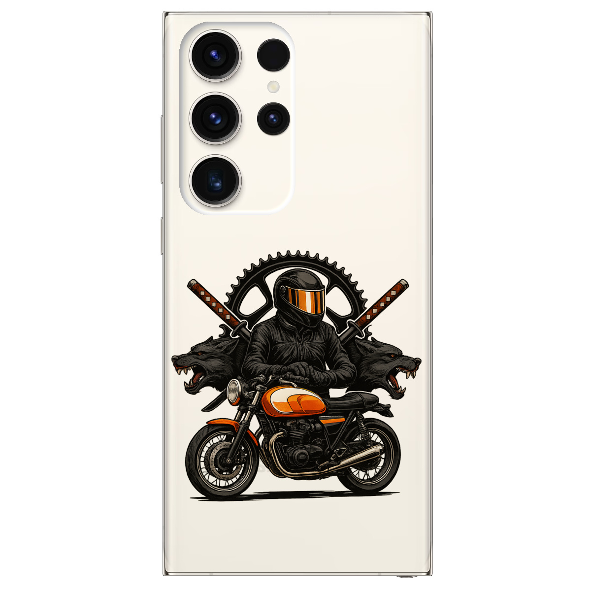 Чехол для Samsung Galaxy S24 Ultra прозрачный МотоНиндзя - фото 1 - Чехлы для телефонов