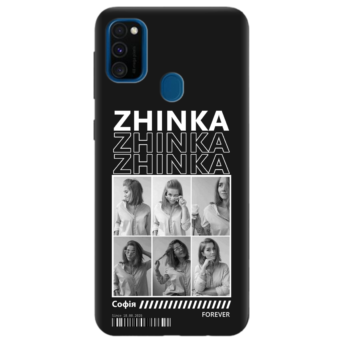 Чохол для Samsung Galaxy M30s чорний матовий soft touch Zhinka (з вашими фото) - фото 1 Чохол для Samsung Galaxy M30s чорний матовий soft touch Zhinka (з вашими фото) - фото 1 - Чохли для телефонів