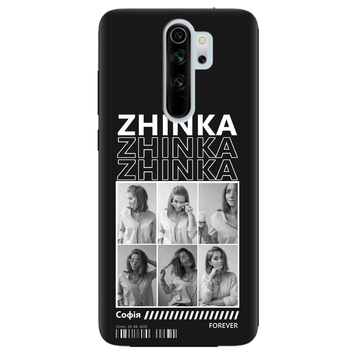 Чехол для Xiaomi Redmi Note 8 Pro черный матовый soft touch Zhinka (с вашими фото) - фото 1 Чехол для Xiaomi Redmi Note 8 Pro черный матовый soft touch Zhinka (с вашими фото) - фото 1 - Чехлы для телефонов