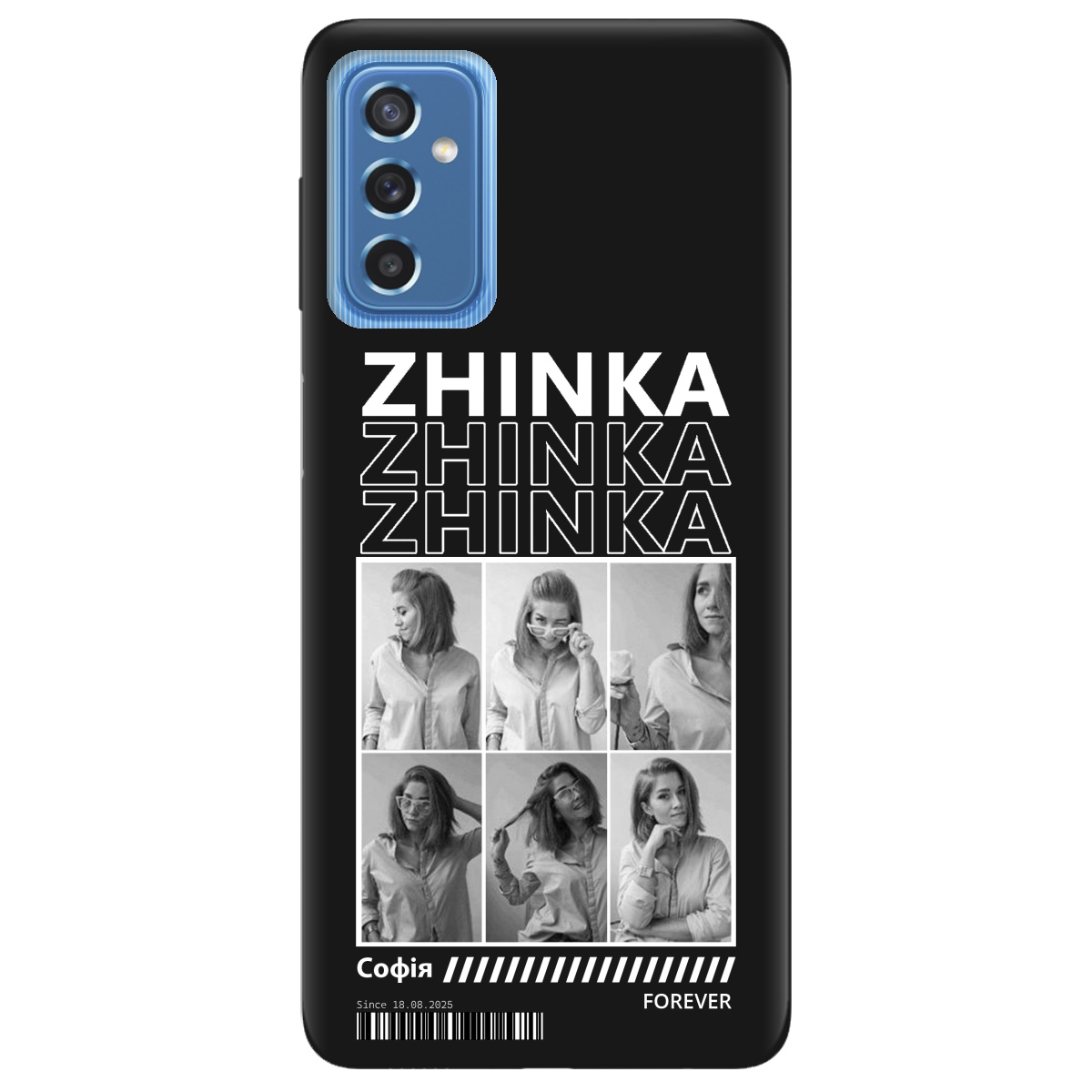 Чехол для Samsung Galaxy M52 черный матовый soft touch Zhinka (с вашими фото) - фото 1 Чехол для Samsung Galaxy M52 черный матовый soft touch Zhinka (с вашими фото) - фото 1 - Чехлы для телефонов