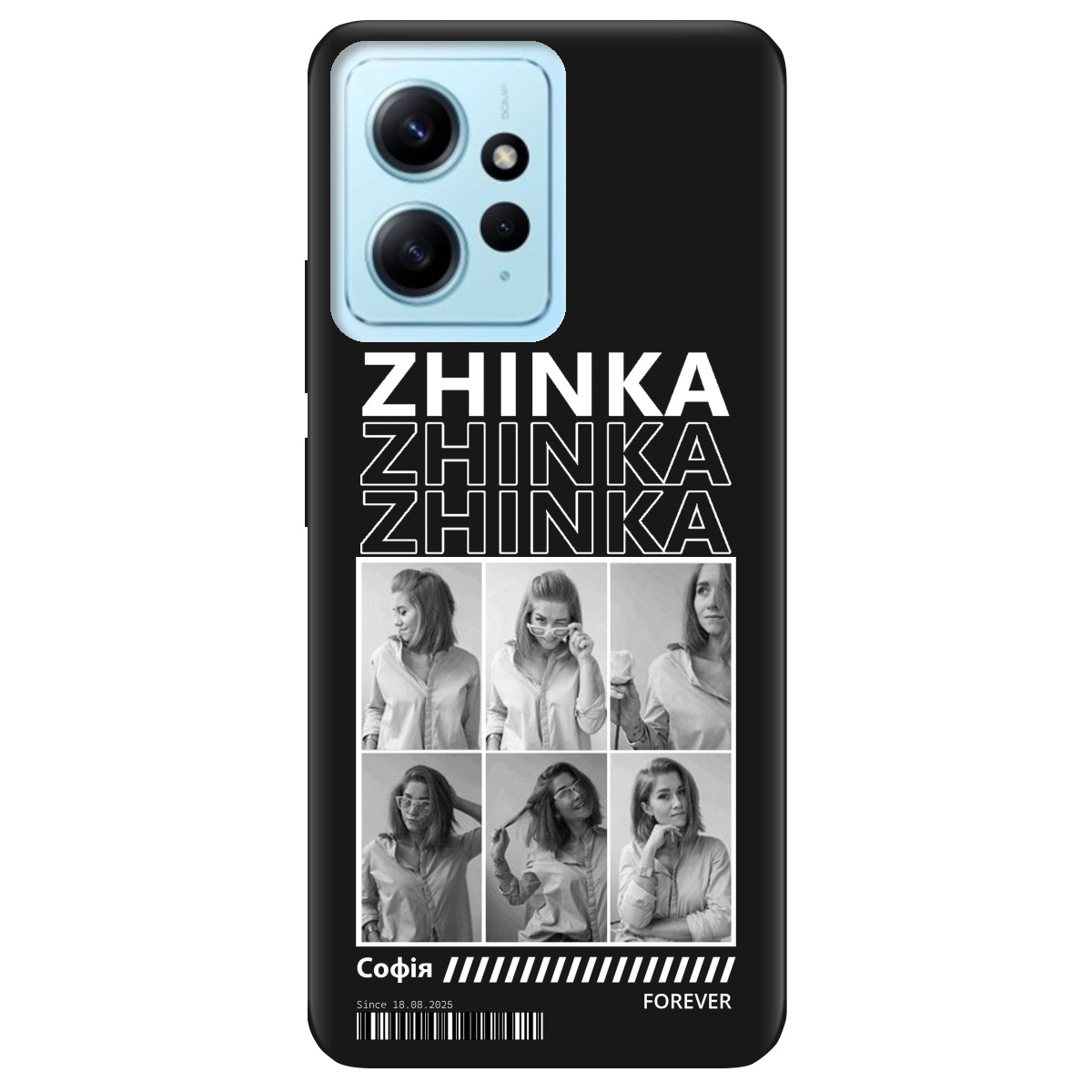 Чехол для Xiaomi Redmi Note 12 4G черный матовый soft touch Zhinka (с вашими фото) - фото 1 Чехол для Xiaomi Redmi Note 12 4G черный матовый soft touch Zhinka (с вашими фото) - фото 1 - Чехлы для телефонов