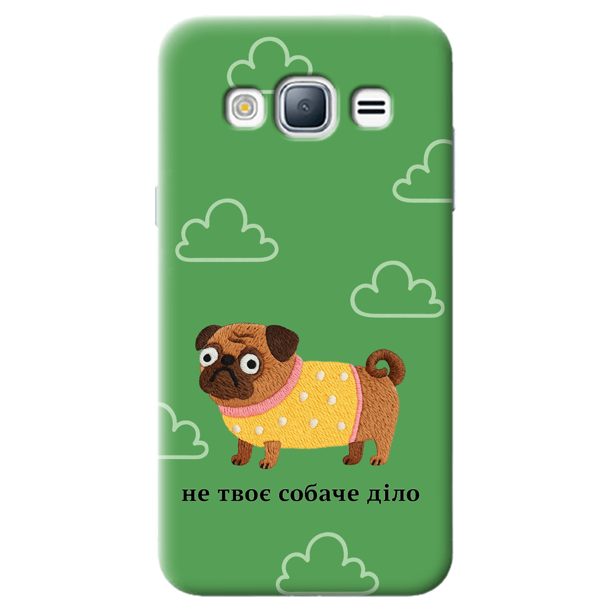 Чехол для Samsung Galaxy J3 2016 прозрачный Не твое дело - фото 1 - Чехлы для телефонов
