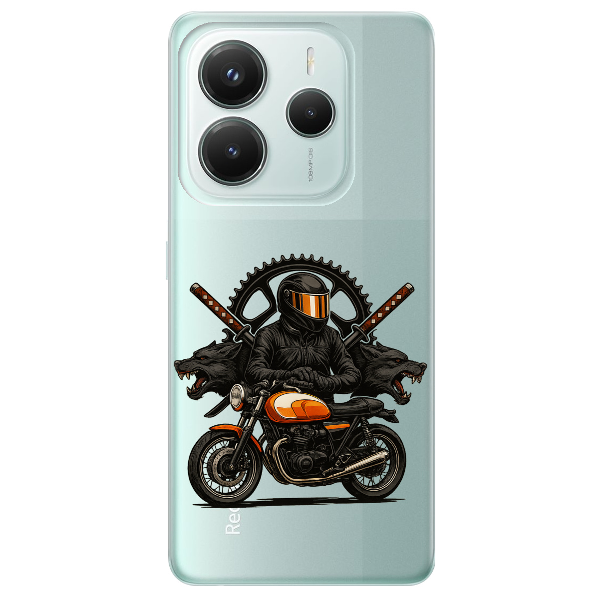 Чехол для Xiaomi Redmi Note 14 5G прозрачный МотоНиндзя - фото 1 - Чехлы для телефонов