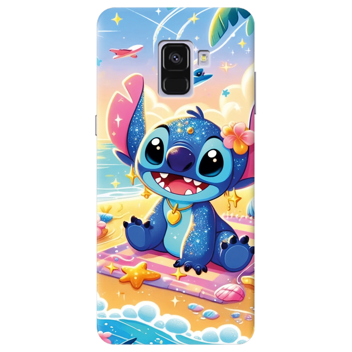 Чохол для Samsung Galaxy A8 2018 прозорий Тропічний бешкетник - фото 1 - Чохли для телефонів