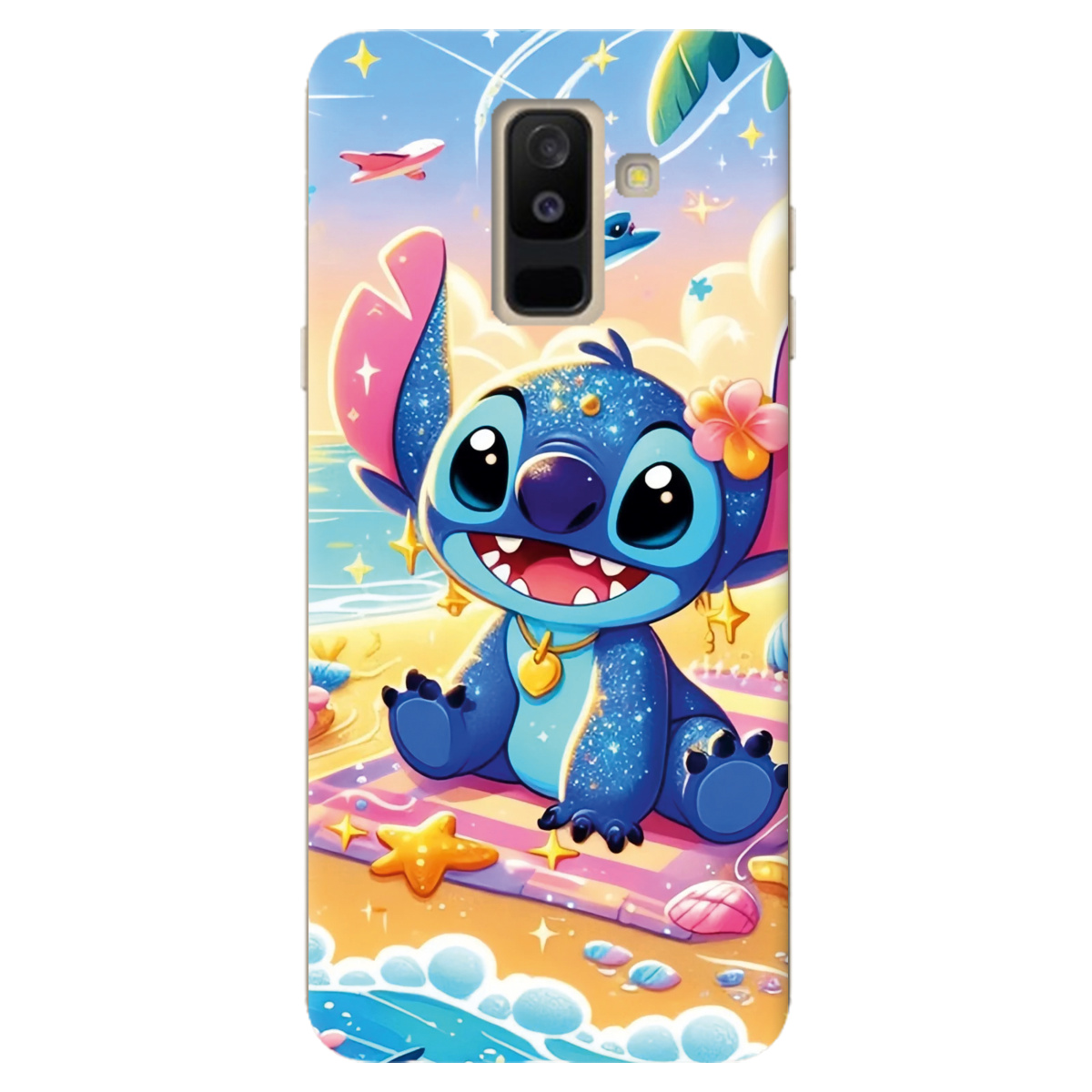 Чохол для Samsung Galaxy A6 Plus 2018 прозорий Тропічний бешкетник - фото 1 - Чохли для телефонів