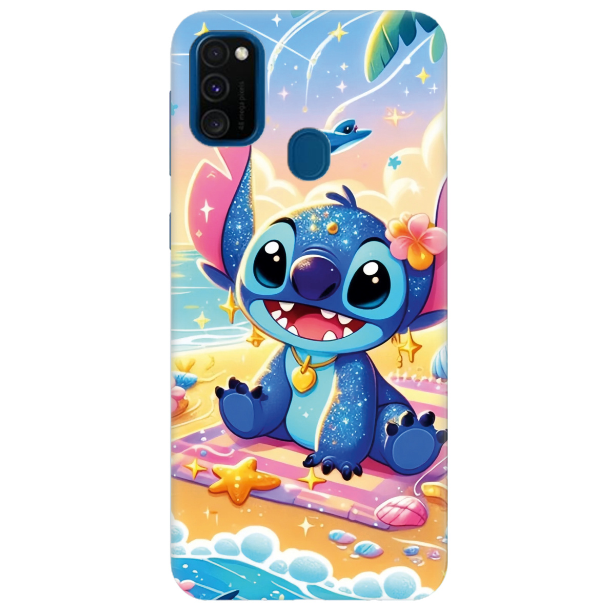 Чехол для Samsung Galaxy M21 прозрачный Тропический озорник - фото 1 - Чехлы для телефонов