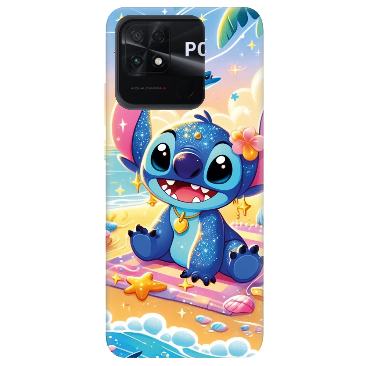 Чохол для Xiaomi Poco C40 прозорий Тропічний бешкетник - фото 1 - Чохли для телефонів