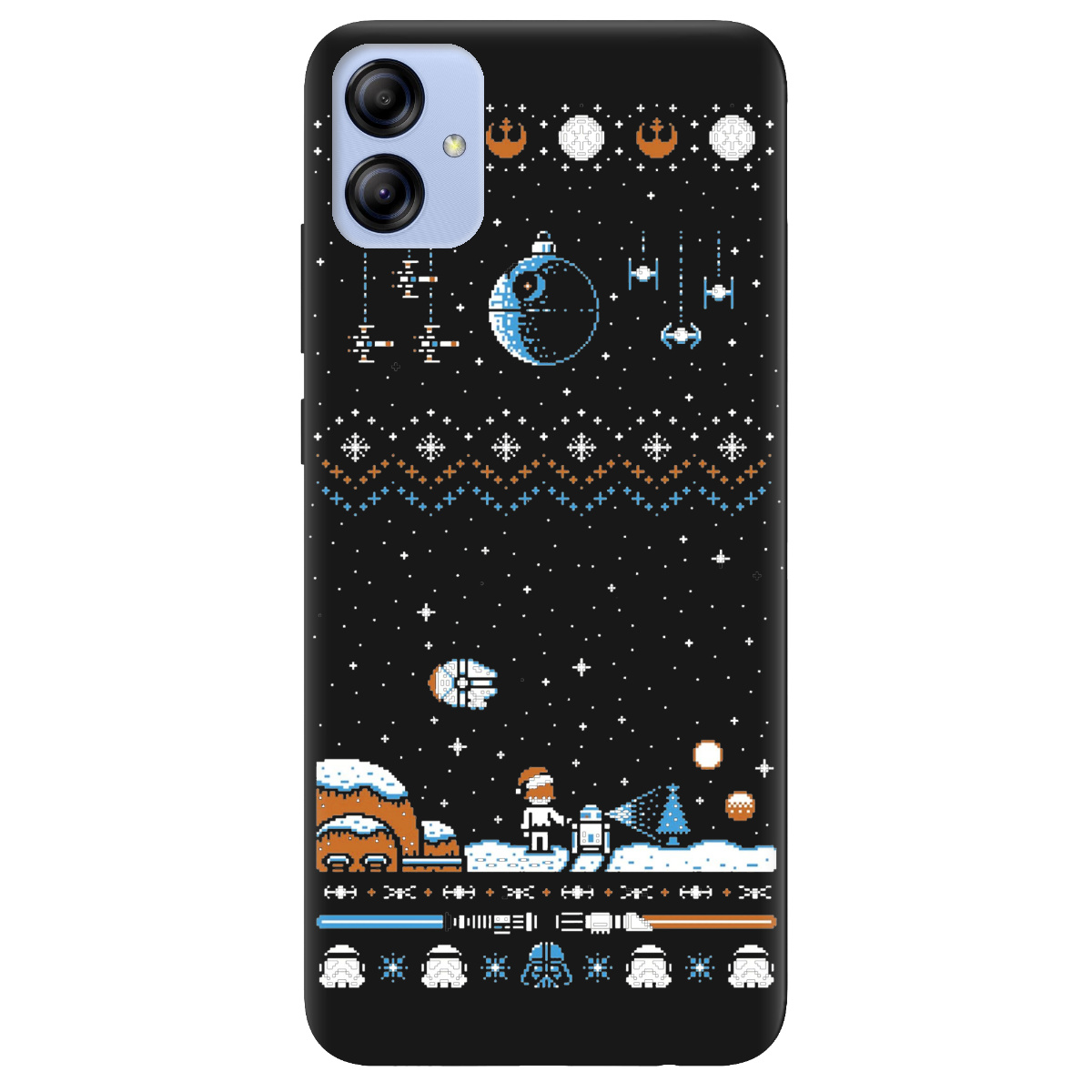 Чохол для Samsung Galaxy A04e чорний матовий soft touch Star wars - фото 1 - Чохли для телефонів