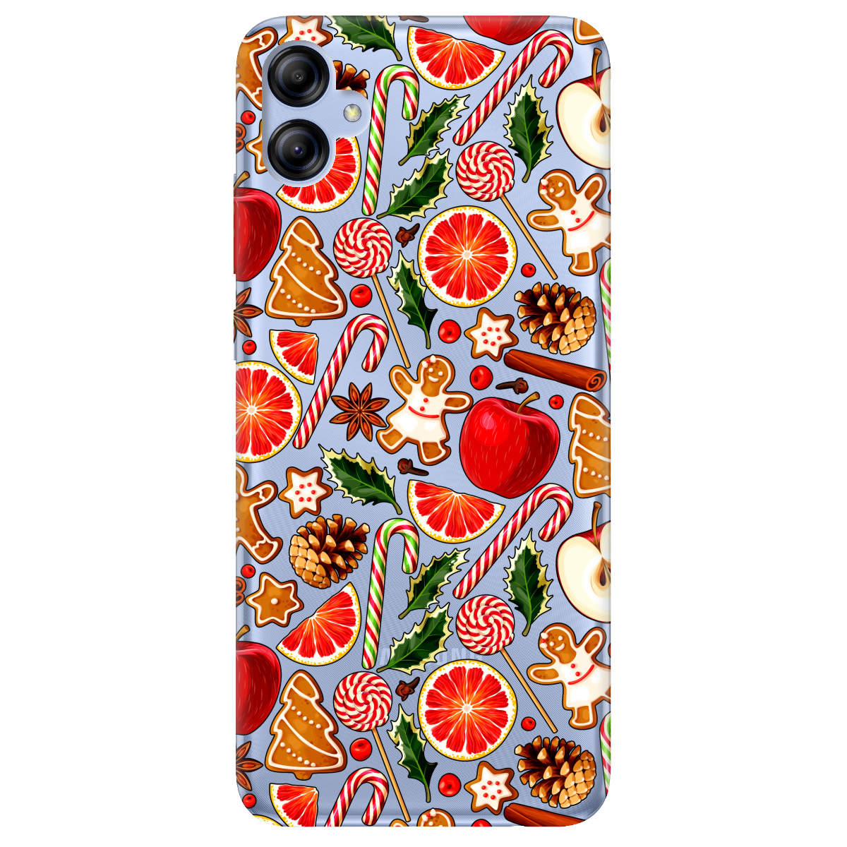 Чехол для Samsung Galaxy A04e прозрачный Christmas spices - фото 1 - Чехлы для телефонов