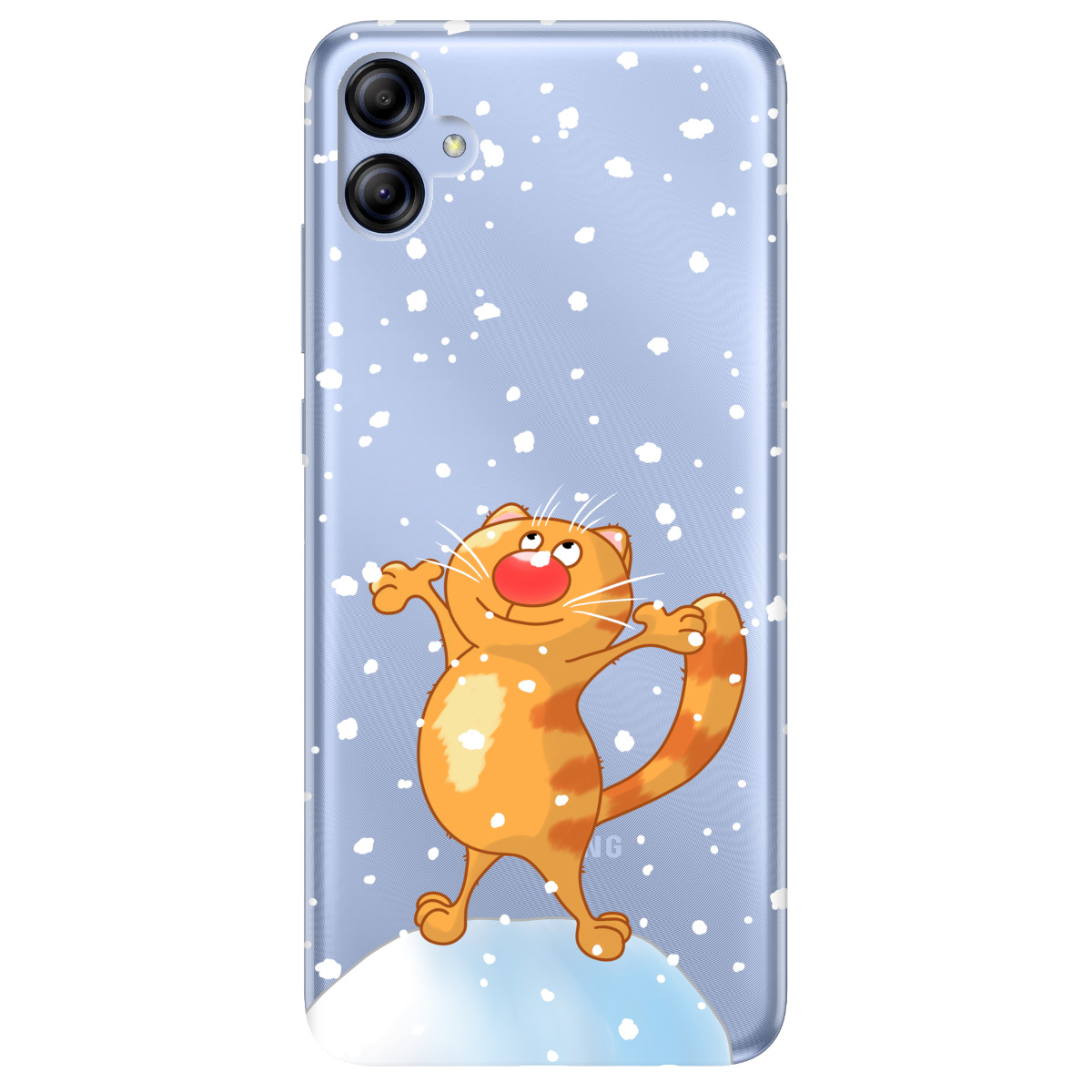 Чехол для Samsung Galaxy A04e прозрачный Be Happy - фото 1 - Чехлы для телефонов