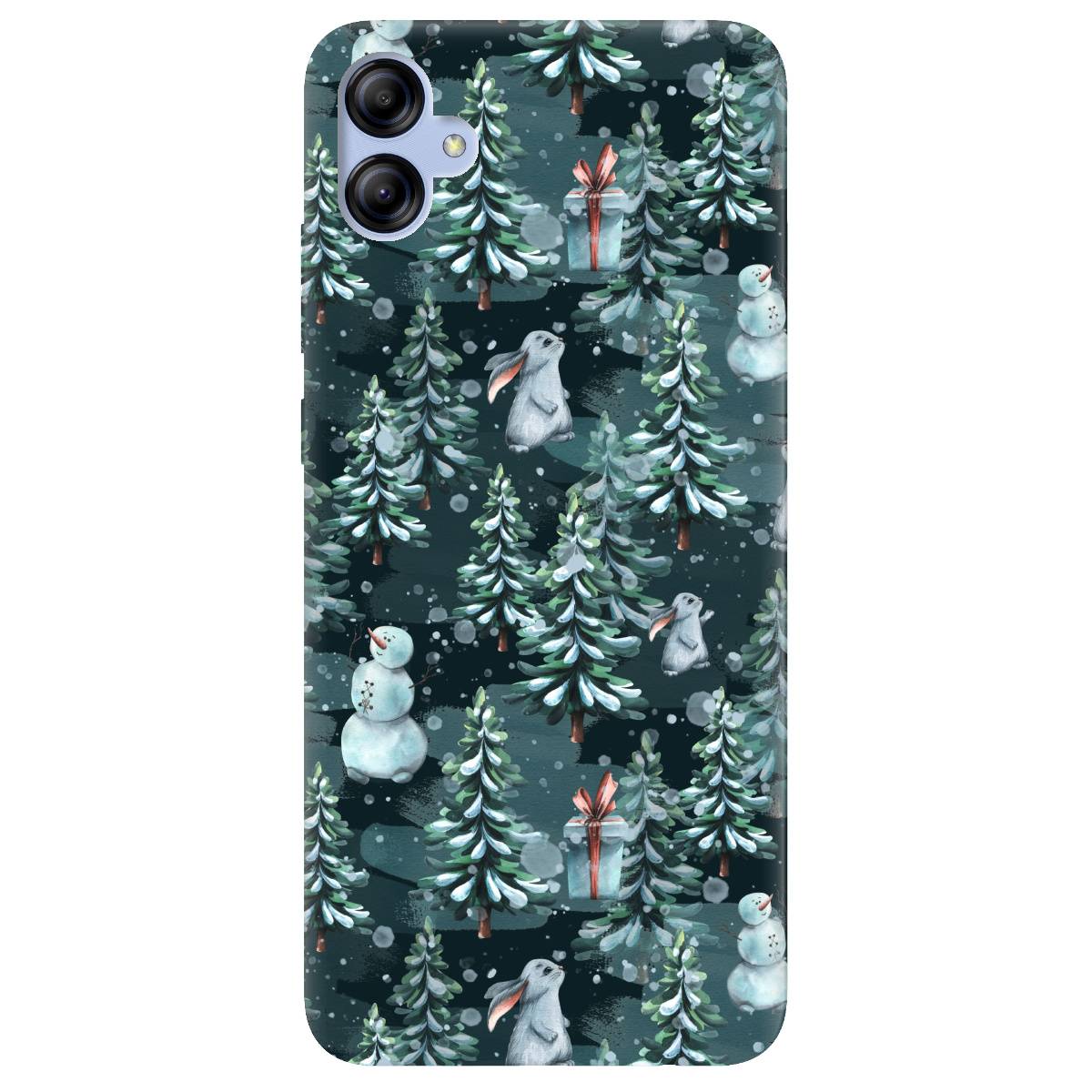 Чехол для Samsung Galaxy A04e прозрачный Winter forest - фото 1 - Чехлы для телефонов