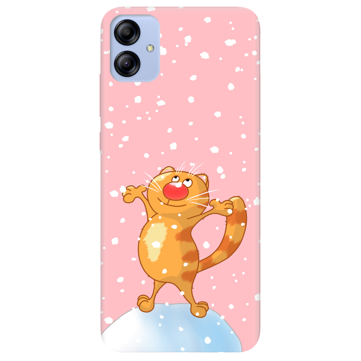 Чохол для Samsung Galaxy A04e ніжно-рожевий матовий soft touch Be Happy - фото 1 - Чохли для телефонів