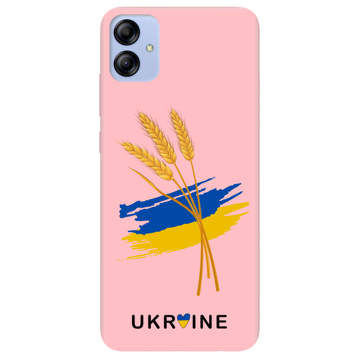 Чохол для Samsung Galaxy A04e ніжно-рожевий матовий soft touch Spikelets - фото 1 - Чохли для телефонів