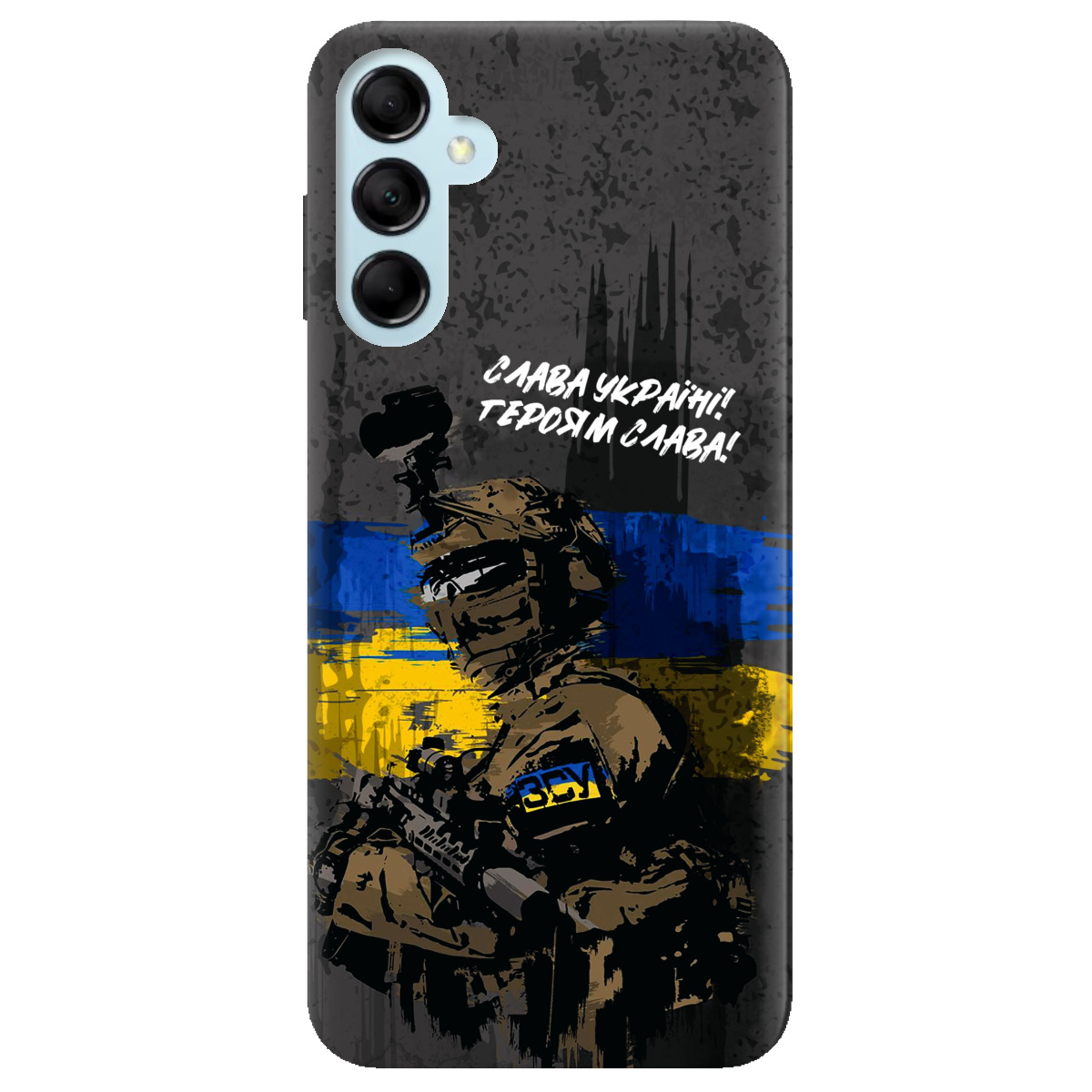 Чехол для Samsung Galaxy M14 5G прозрачный Слава Героям! ЗСУ - фото 1 - Чехлы для телефонов