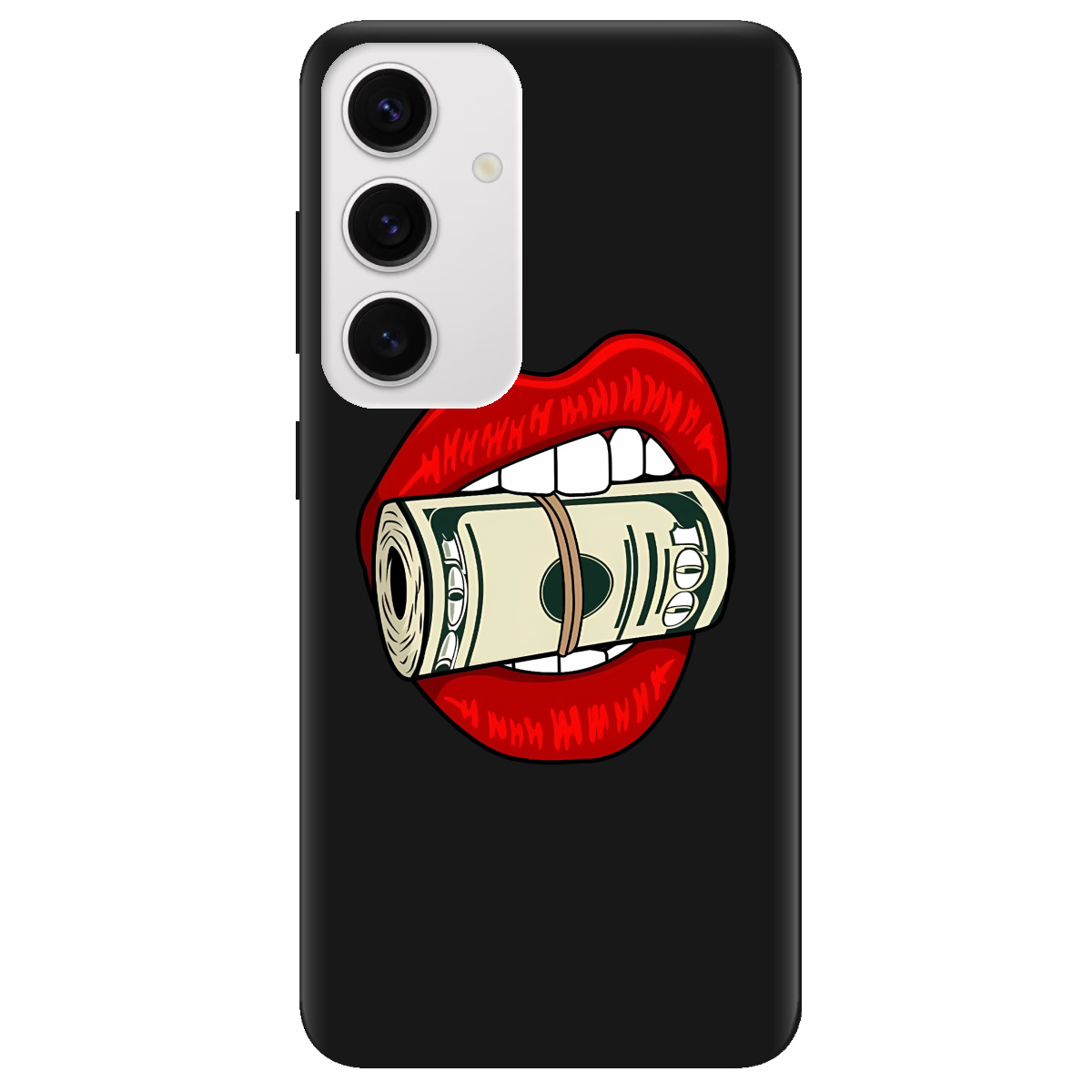 Чехол для Samsung Galaxy S24 Plus черный матовый soft touch Secret - фото 1 Чехол для Samsung Galaxy S24 Plus черный матовый soft touch Secret - фото 1 - Чехлы для телефонов