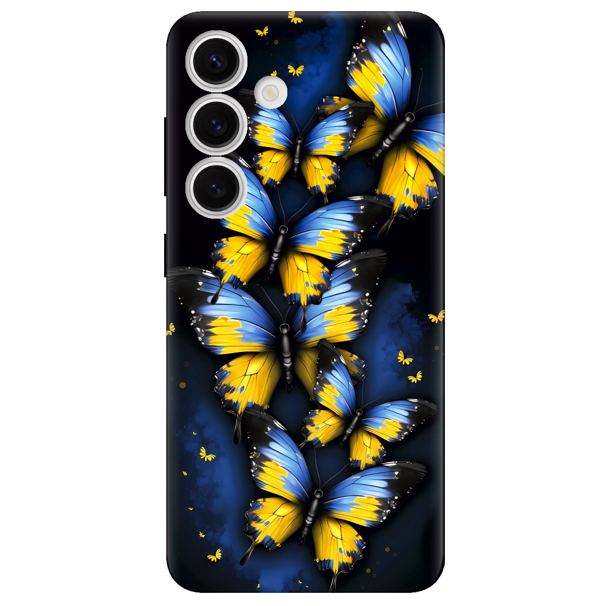 Чохол для Samsung Galaxy S24 Plus прозорий Метелики - фото 1 Чохол для Samsung Galaxy S24 Plus прозорий Метелики - фото 1 - Чохли для телефонів