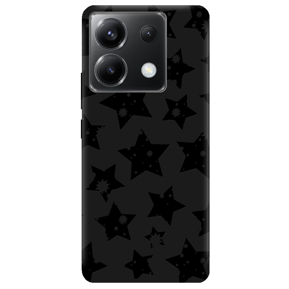 Чохол для Xiaomi Redmi Note 13 Pro 5G чорний матовий soft touch Black Star - фото 1 - Чохли для телефонів