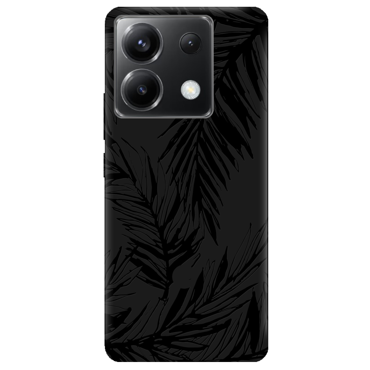 Чохол для Xiaomi Redmi Note 13 Pro 5G чорний матовий soft touch Tropics - фото 1 Чохол для Xiaomi Redmi Note 13 Pro 5G чорний матовий soft touch Tropics - фото 1 - Чохли для телефонів