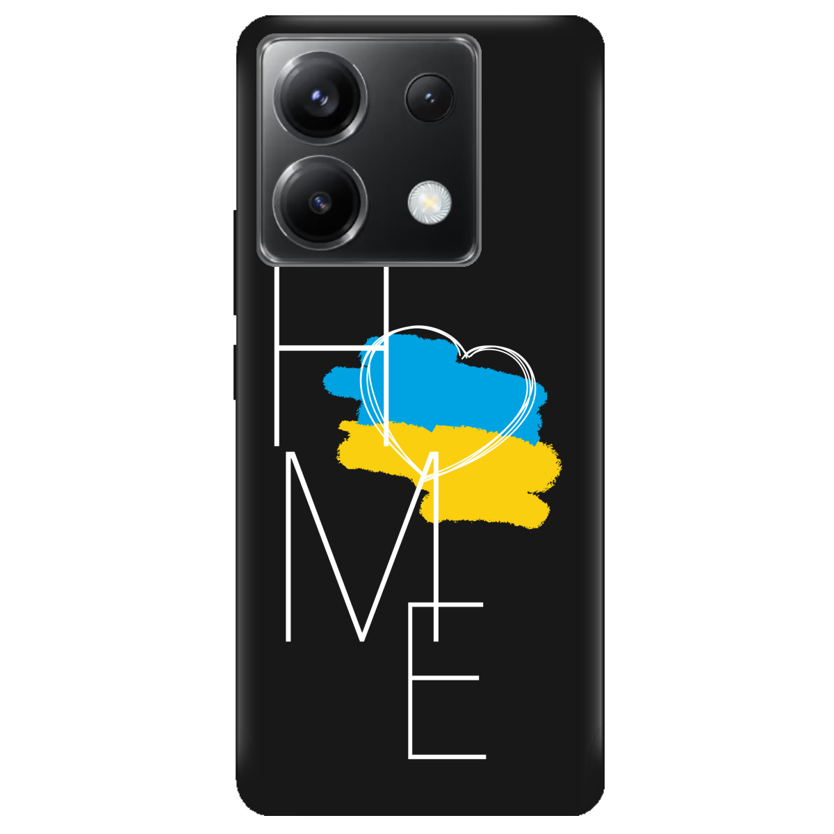 Чохол для Xiaomi Redmi Note 13 Pro 5G чорний матовий soft touch Дім - фото 1 - Чохли для телефонів