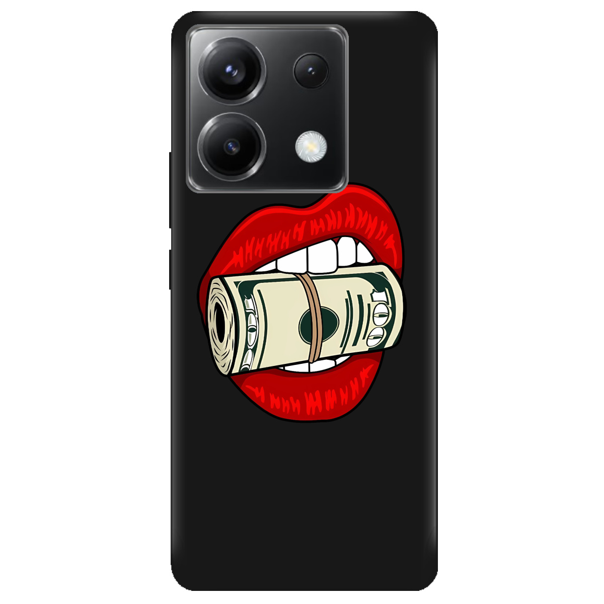 Чехол для Xiaomi Redmi Note 13 Pro 5G черный матовый soft touch Secret - фото 1 - Чехлы для телефонов