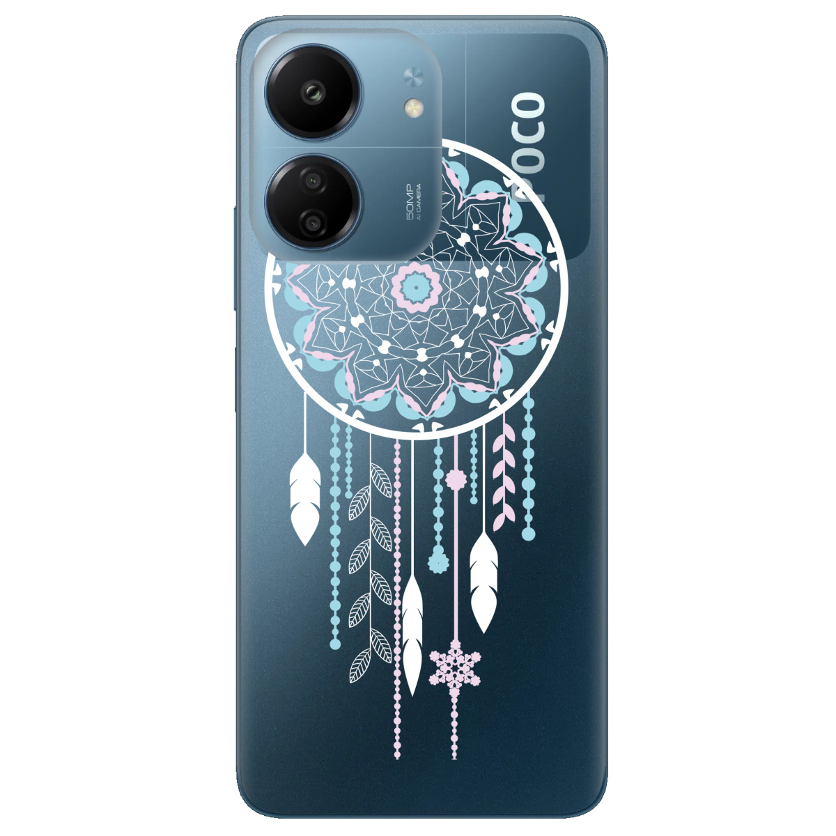 Чохол для Xiaomi Poco C65 прозорий Ловець снів - фото 1 Чохол для Xiaomi Poco C65 прозорий Ловець снів - фото 1 - Чохли для телефонів