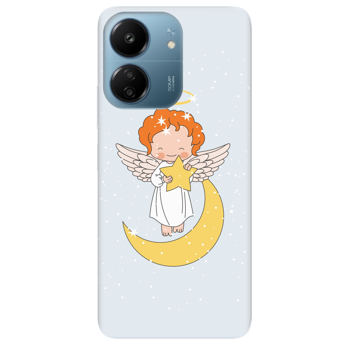 Чехол для Xiaomi Poco C65 прозрачный Angel - фото 1 Чехол для Xiaomi Poco C65 прозрачный Angel - фото 1 - Чехлы для телефонов