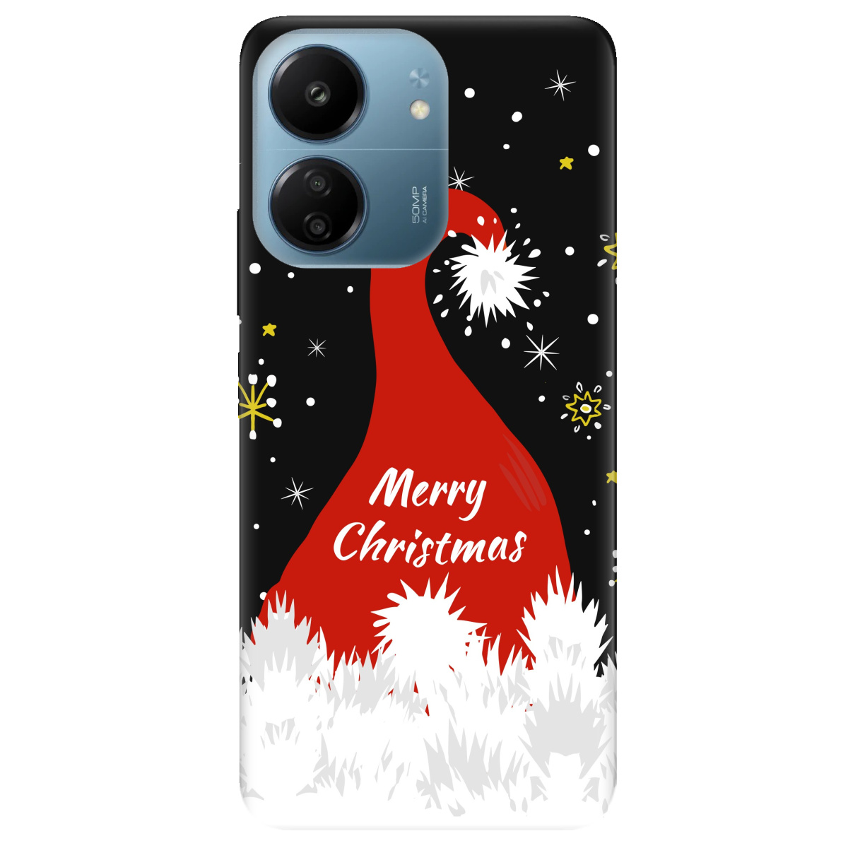 Чехол для Xiaomi Poco C65 прозрачный Santa - фото 1 - Чехлы для телефонов