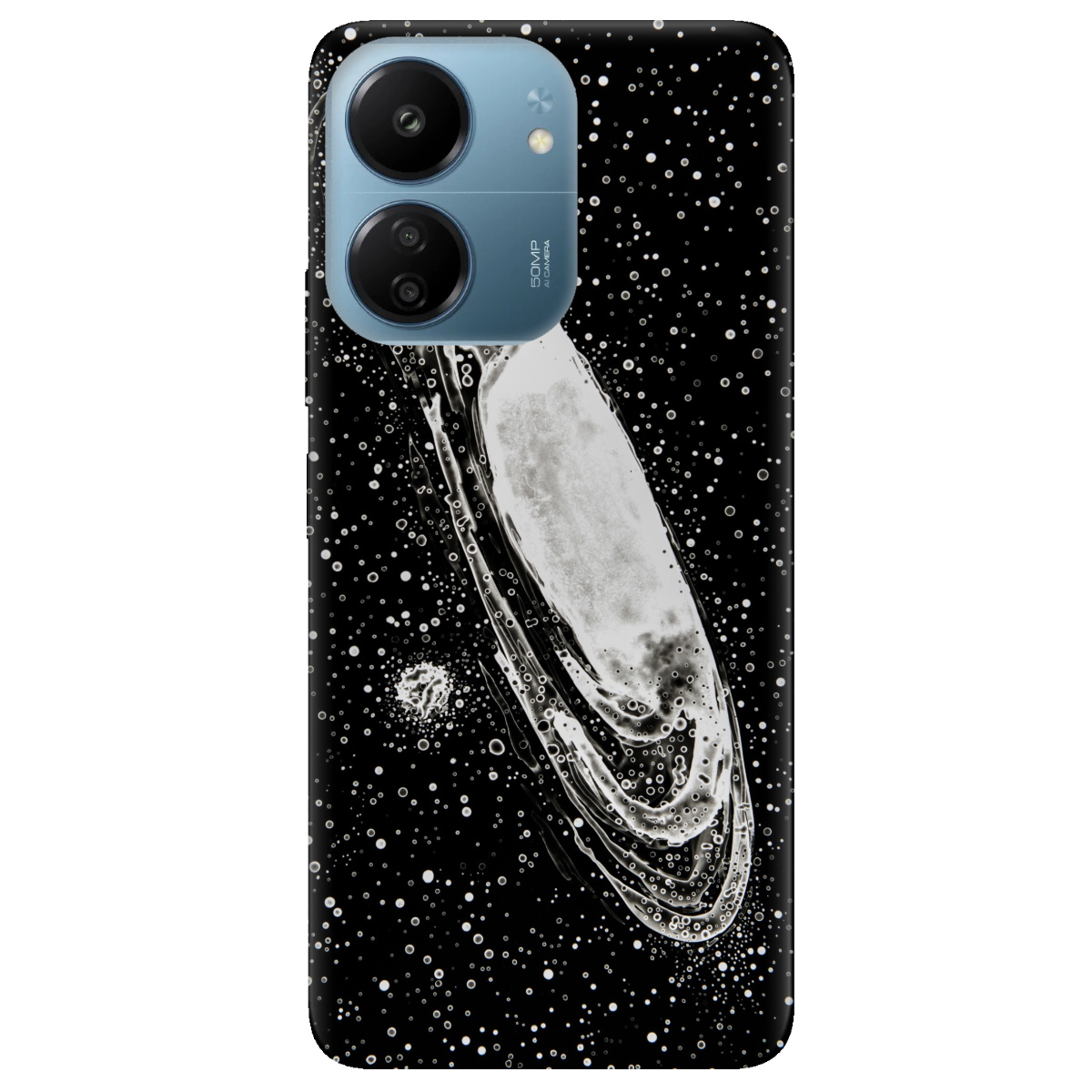 Чехол для Xiaomi Poco C65 прозрачный Galaxy - фото 1 Чехол для Xiaomi Poco C65 прозрачный Galaxy - фото 1 - Чехлы для телефонов