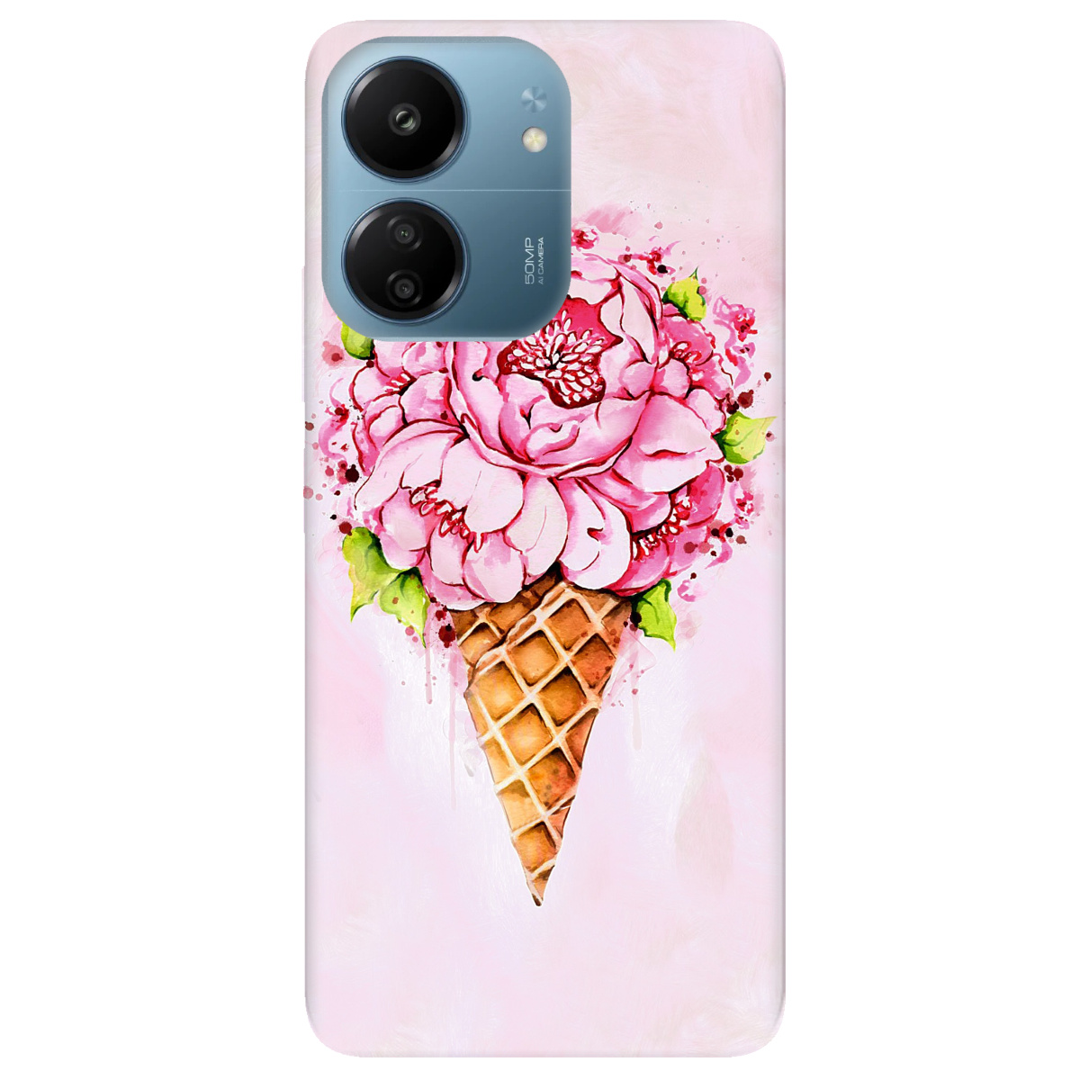 Чохол для Xiaomi Poco C65 прозорий Ice cream - фото 1 Чохол для Xiaomi Poco C65 прозорий Ice cream - фото 1 - Чохли для телефонів
