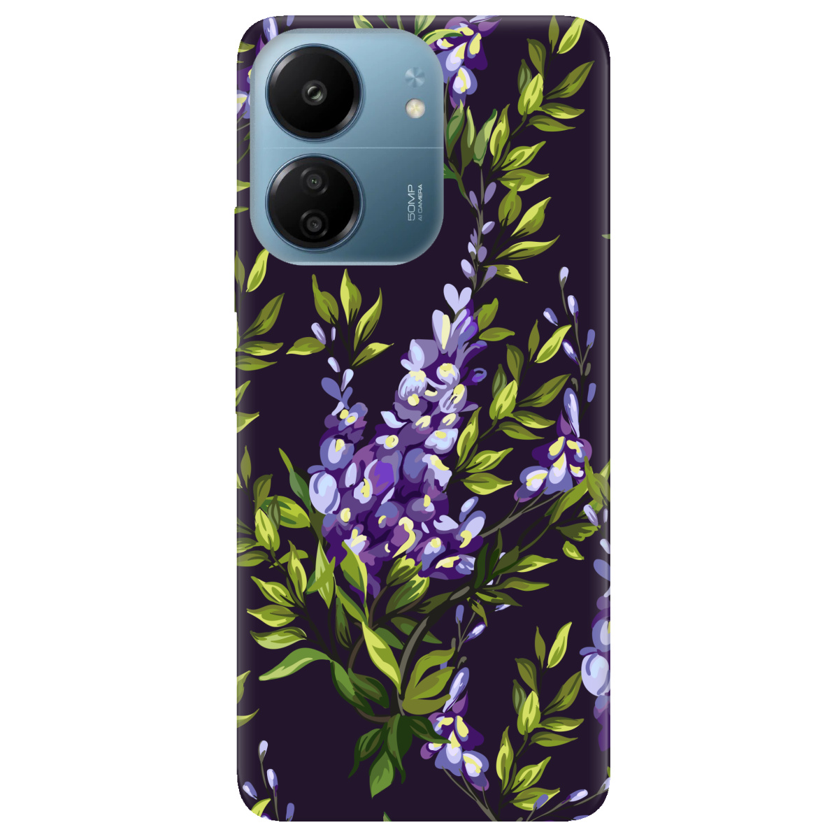 Чехол для Xiaomi Poco C65 прозрачный Violet - фото 1 - Чехлы для телефонов