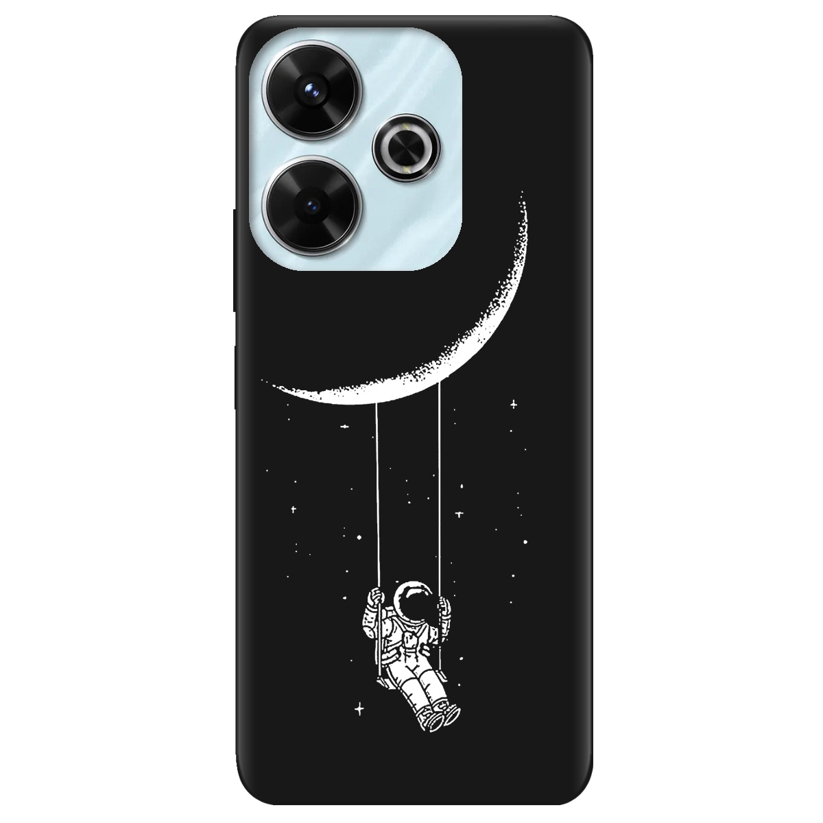 Чехол для Xiaomi Poco M6 4G черный матовый soft touch Swing - фото 1 - Чехлы для телефонов