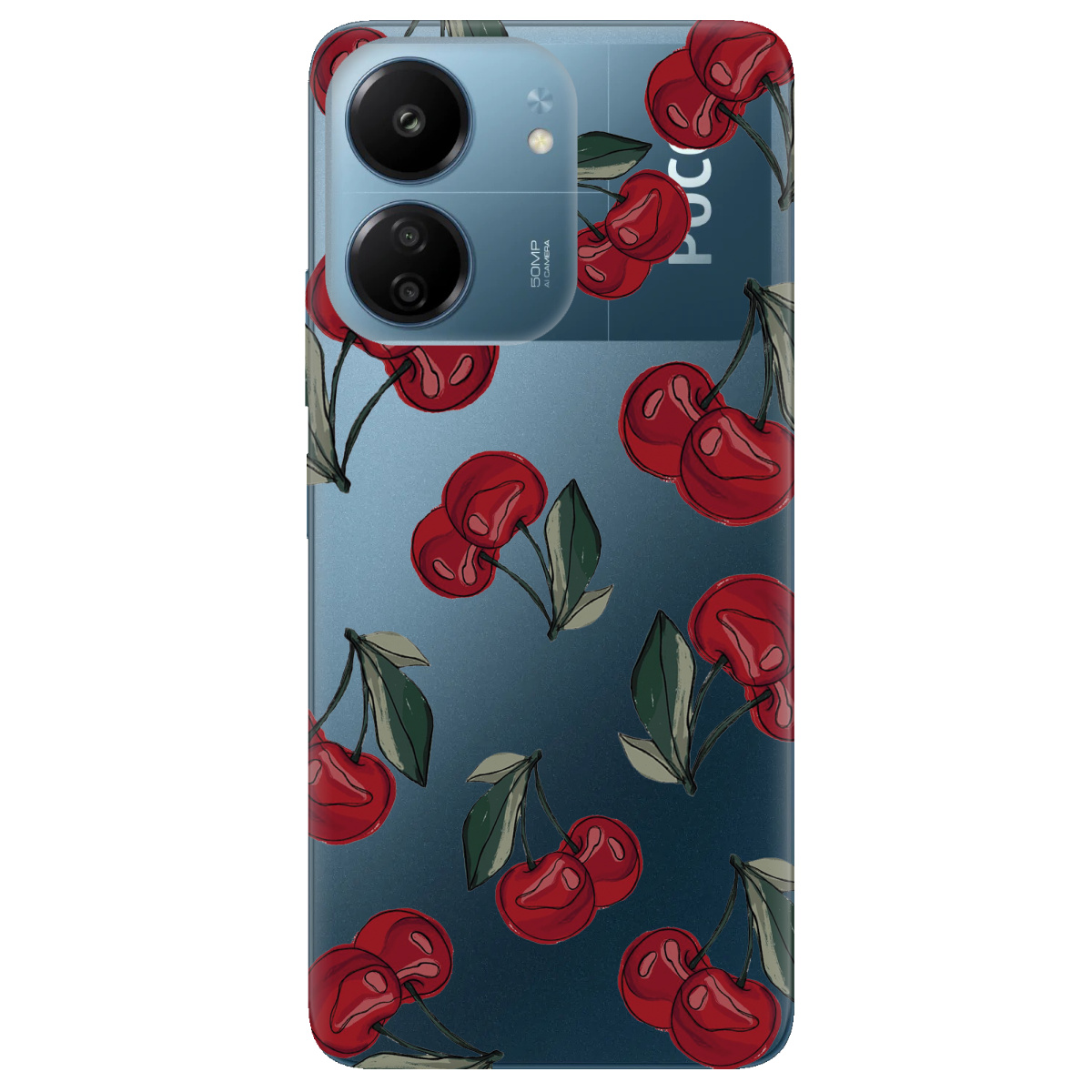 Чехол для Xiaomi Poco C65 прозрачный Berry Bright - фото 1 - Чехлы для телефонов