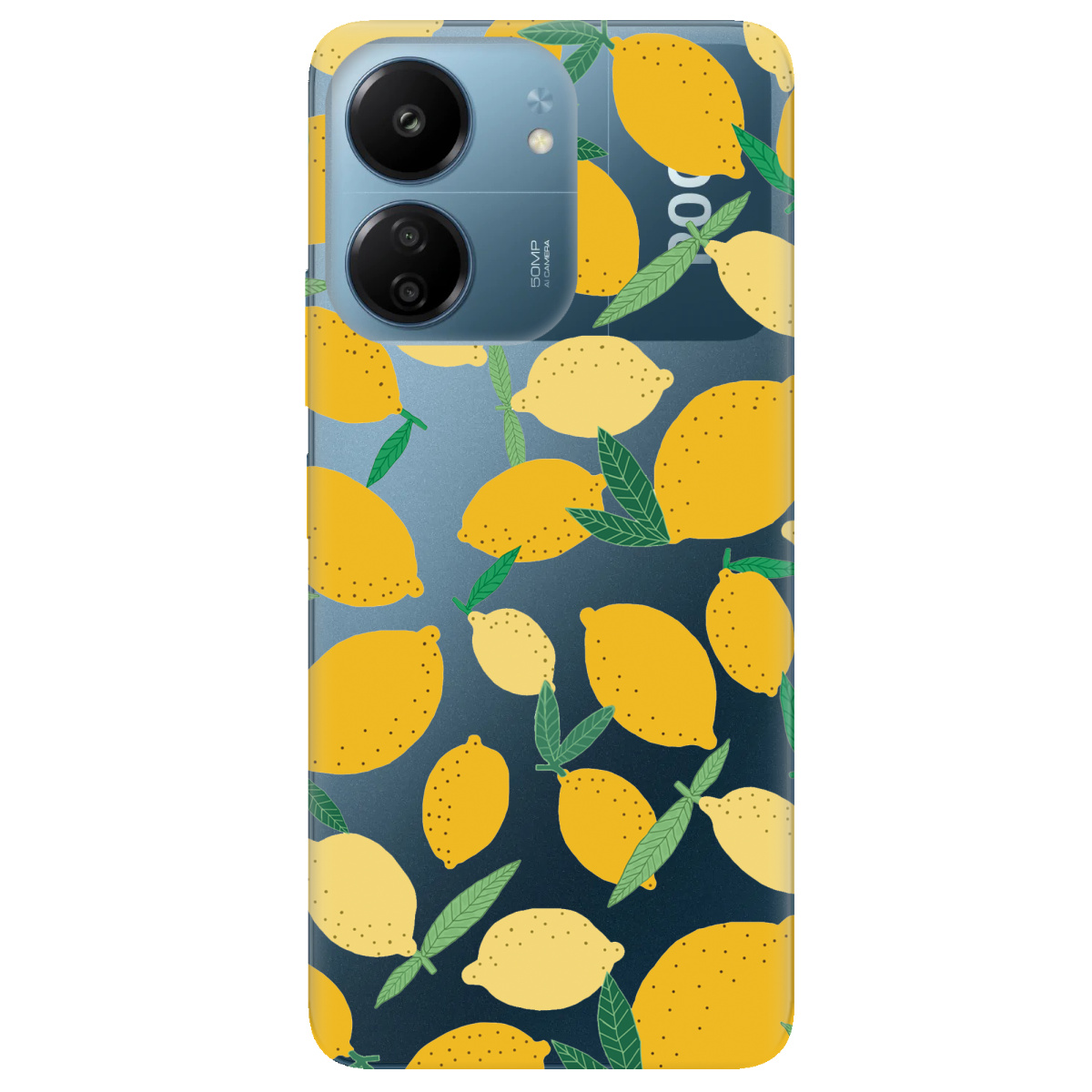 Чехол для Xiaomi Poco C65 прозрачный Citrus Bliss - фото 1 - Чехлы для телефонов