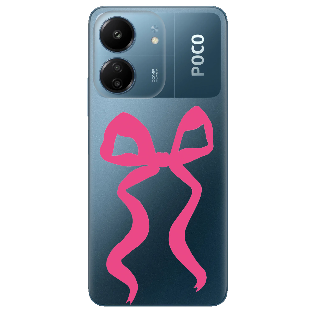 Чехол для Xiaomi Poco C65 прозрачный Blush Knot - фото 1 - Чехлы для телефонов