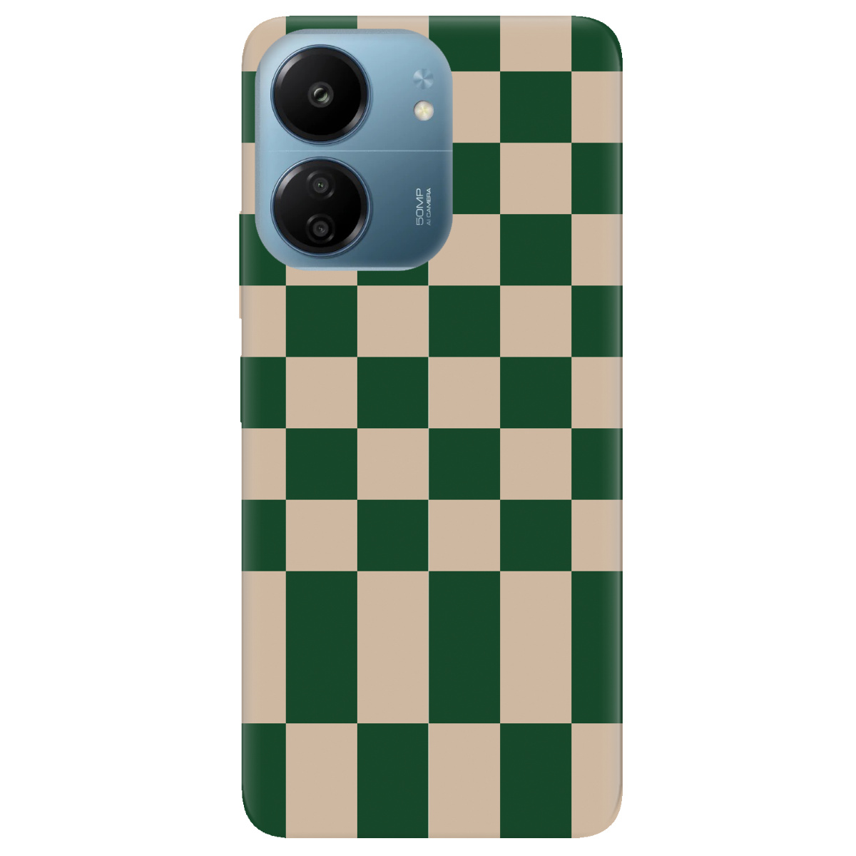 Чехол для Xiaomi Poco C65 прозрачный Green chess - фото 1 - Чехлы для телефонов