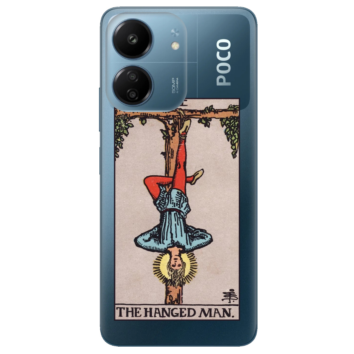 Чохол для Xiaomi Poco C65 прозорий The hanged man - фото 1 - Чохли для телефонів
