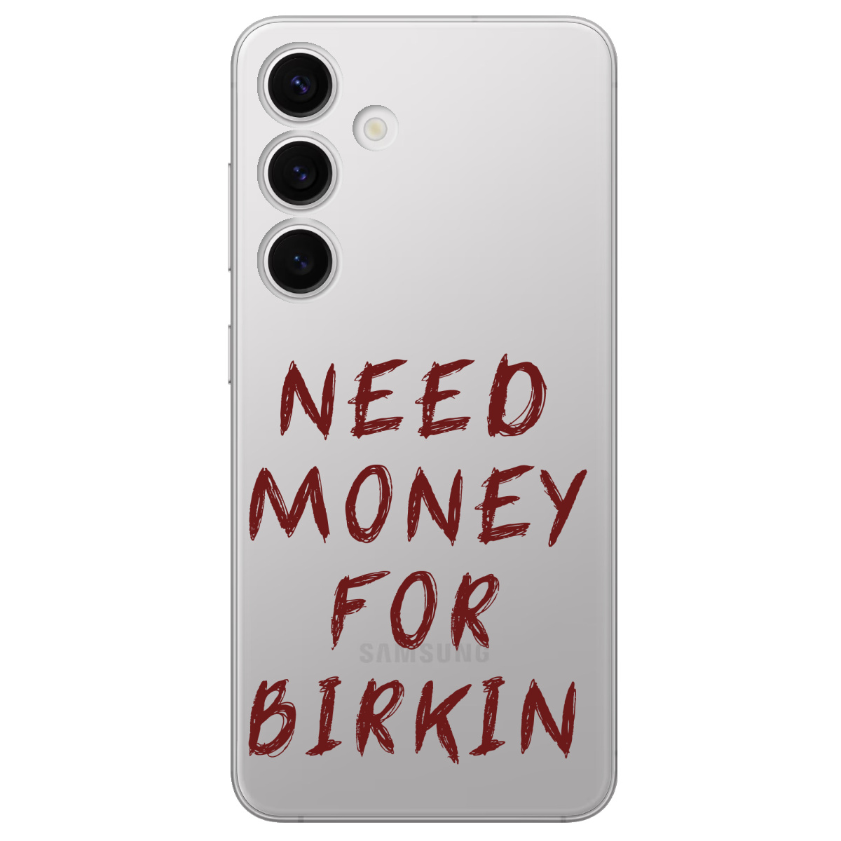 Чехол для Samsung Galaxy S24 Plus прозрачный Need money - фото 1 Чехол для Samsung Galaxy S24 Plus прозрачный Need money - фото 1 - Чехлы для телефонов