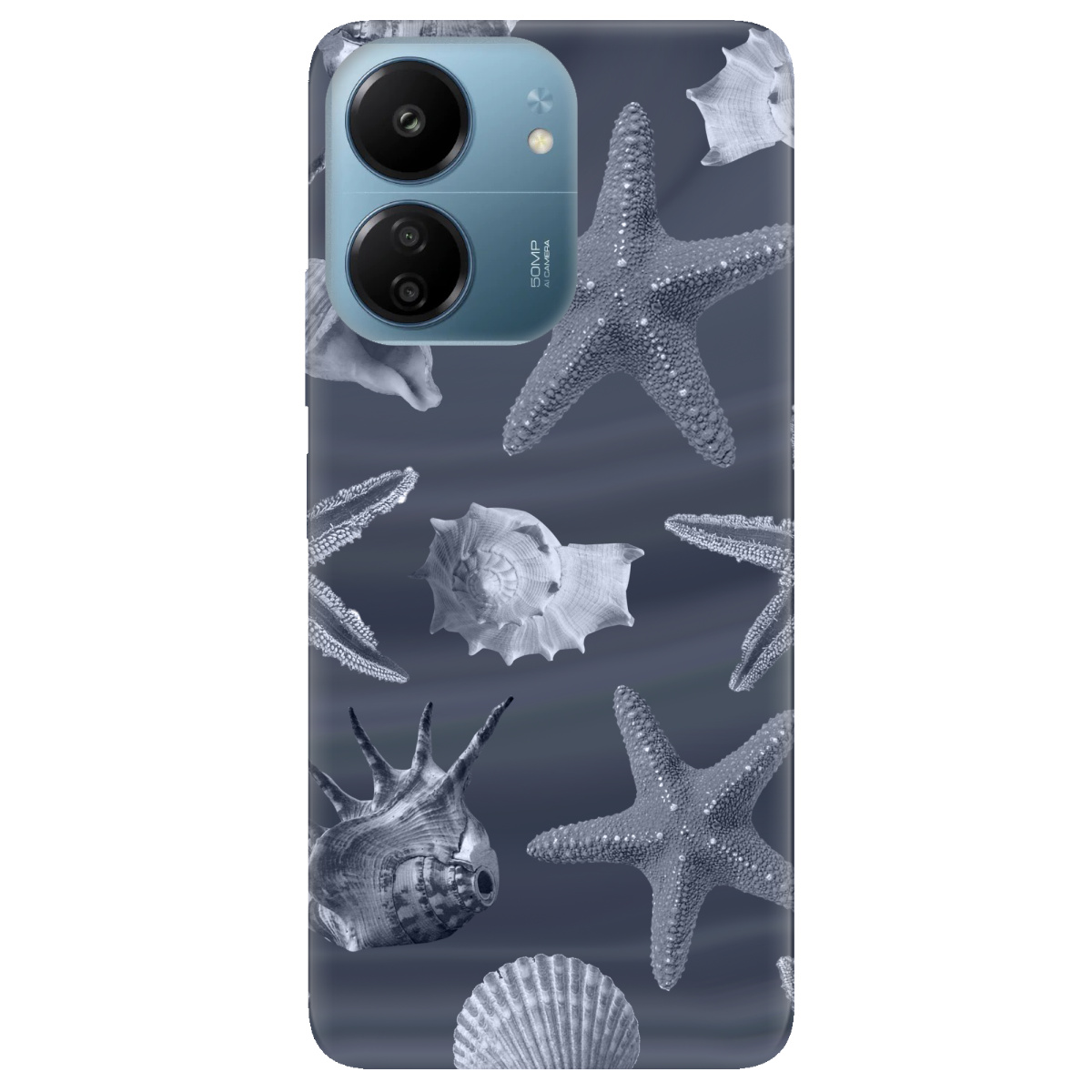 Чохол для Xiaomi Poco C65 прозорий Підводний світ - фото 1 - Чохли для телефонів