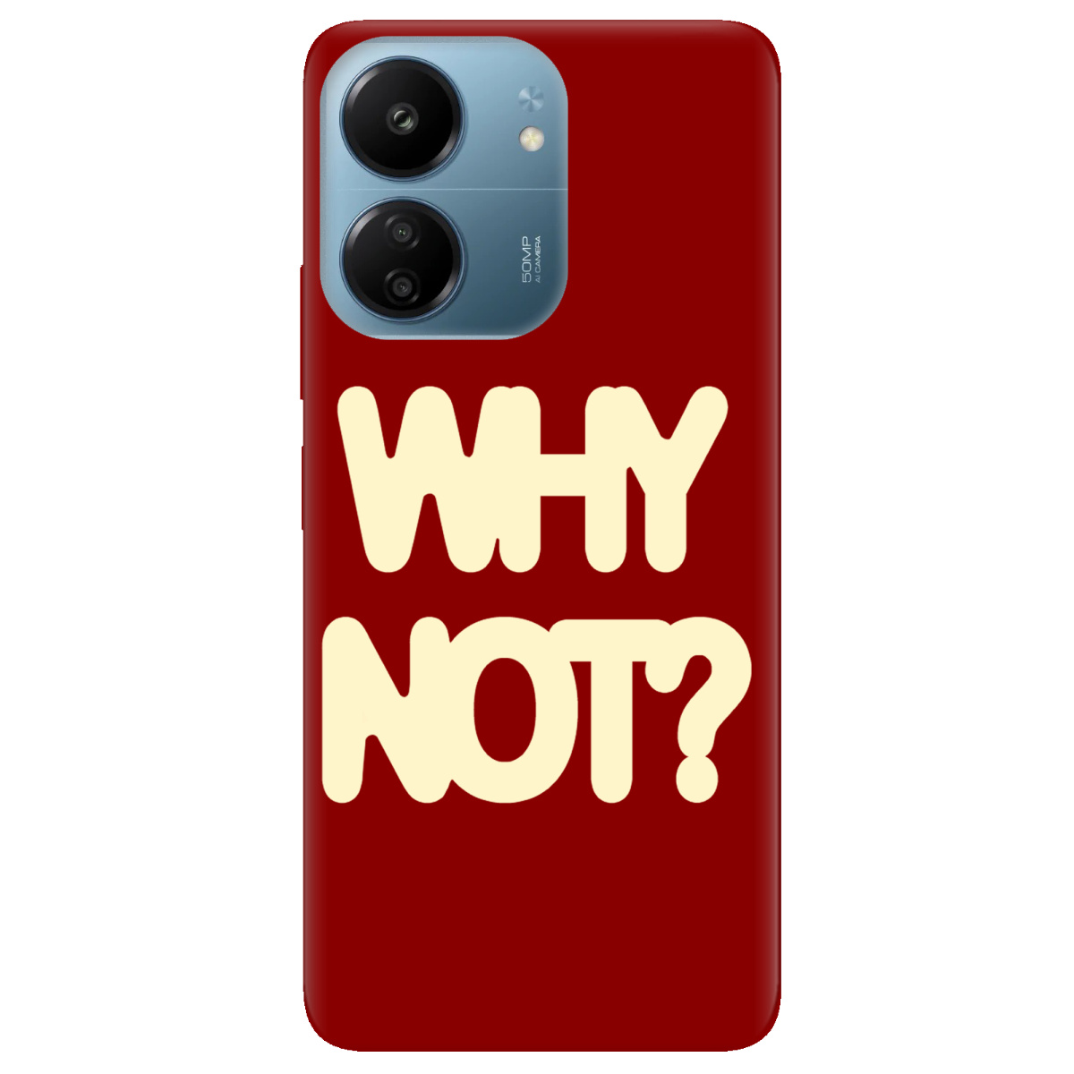 Чехол для Xiaomi Poco C65 прозрачный Why not - фото 1 - Чехлы для телефонов